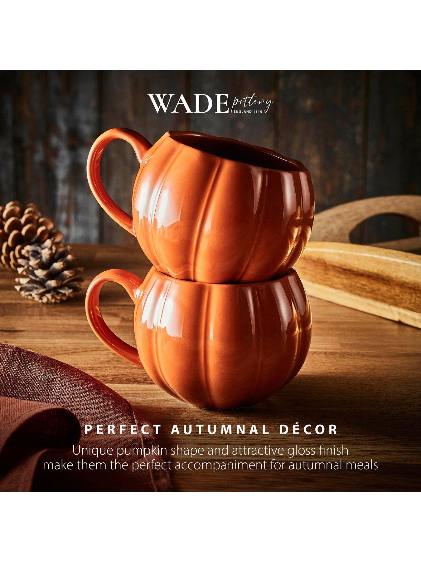 Image 5 of 6 of Wade Set of 2 Pumpkin Mugs