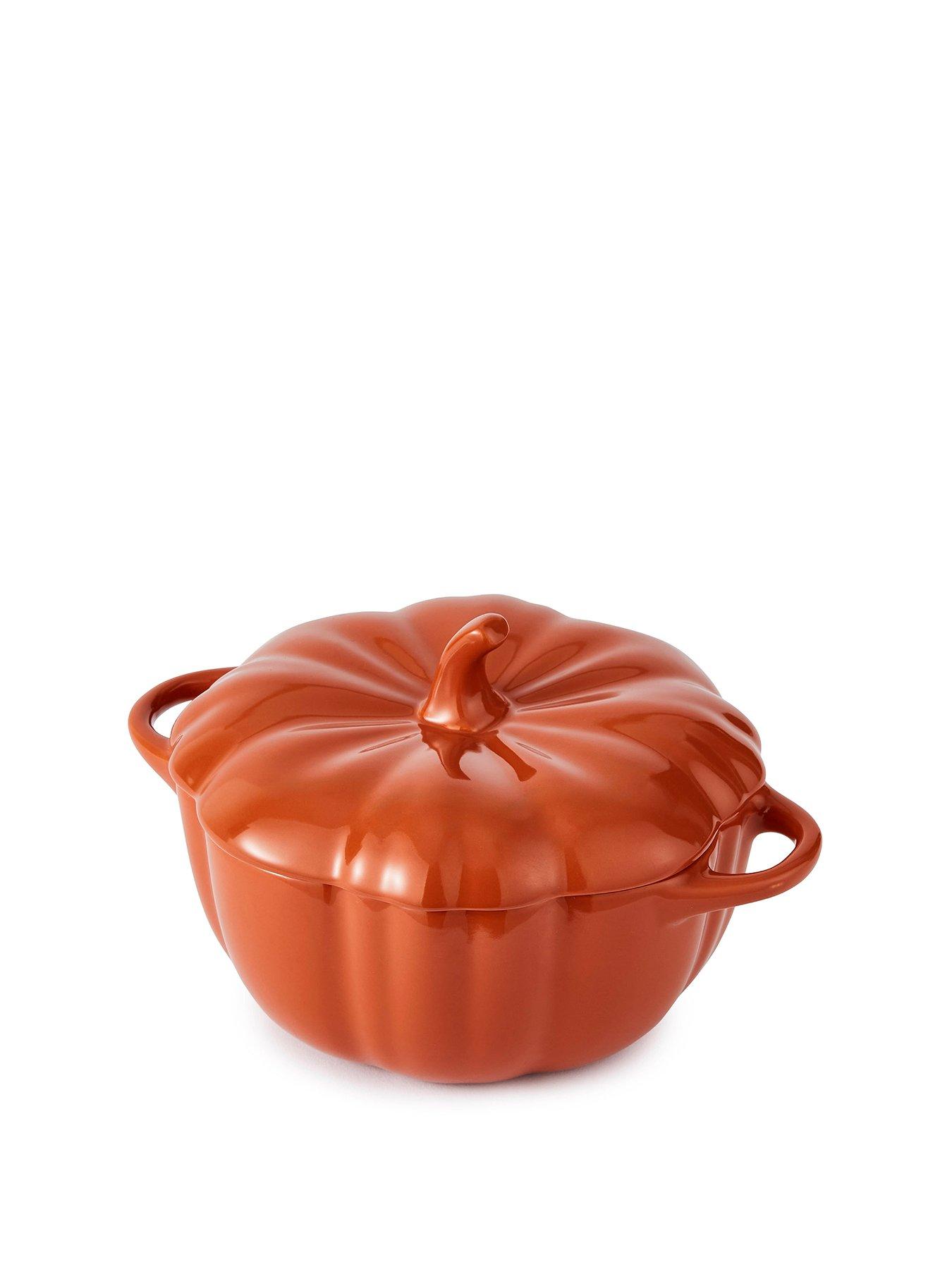 Image 1 of 6 of Wade Medium Pumpkin Casserole Dish