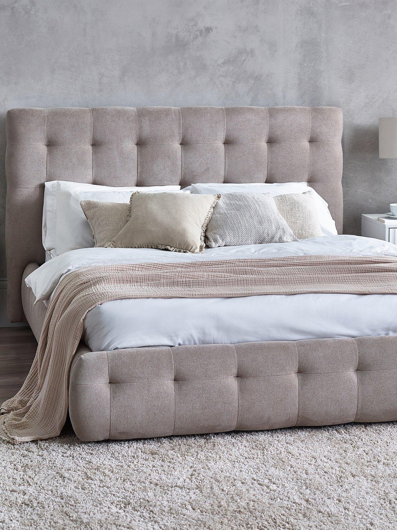 Image 1 of 6 of Julian Bowen Odette King Bed - Light Taupe