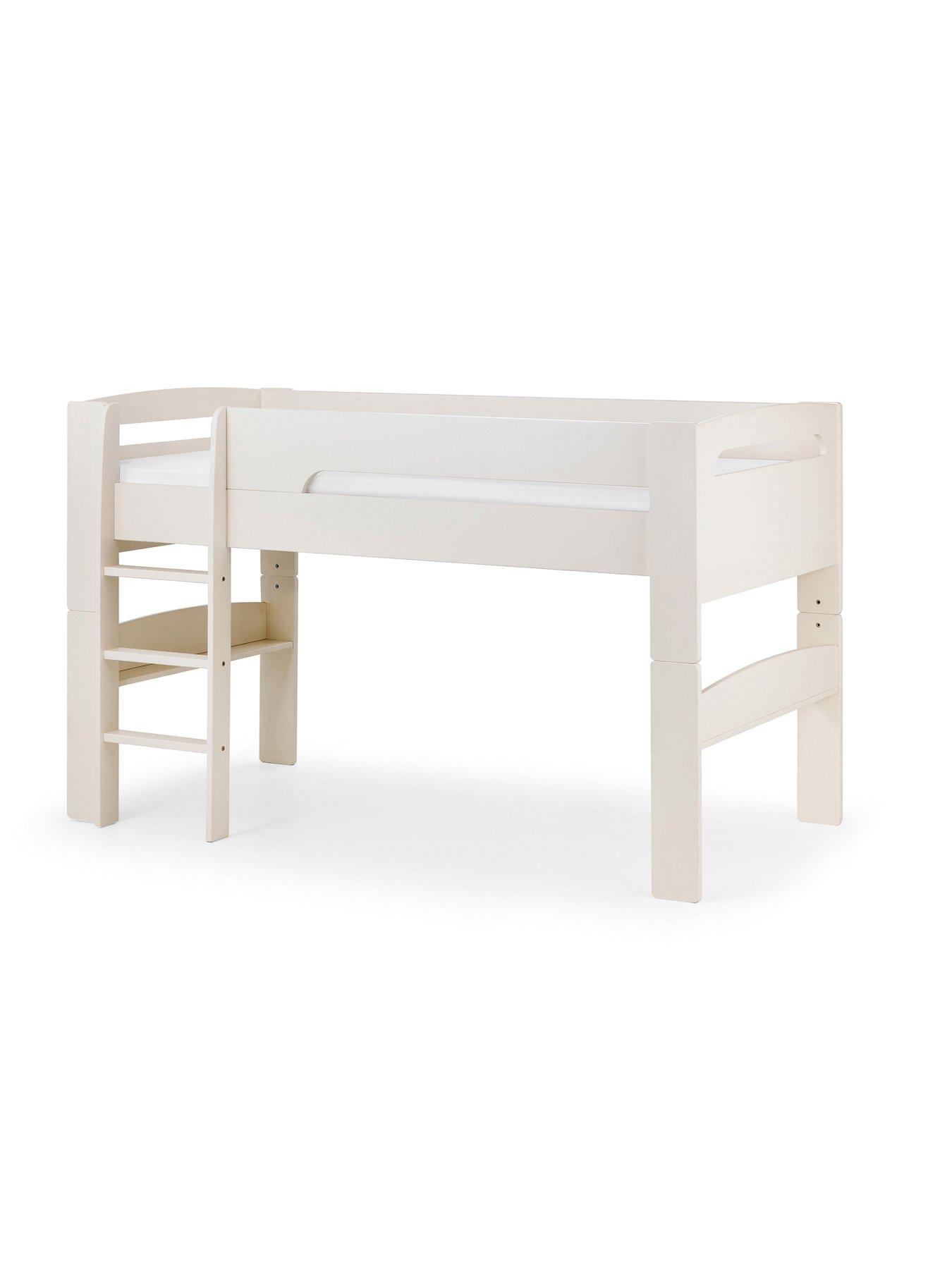 Image 3 of 4 of Julian Bowen Nova White Midsleeper Bed with Blue Star Tent
