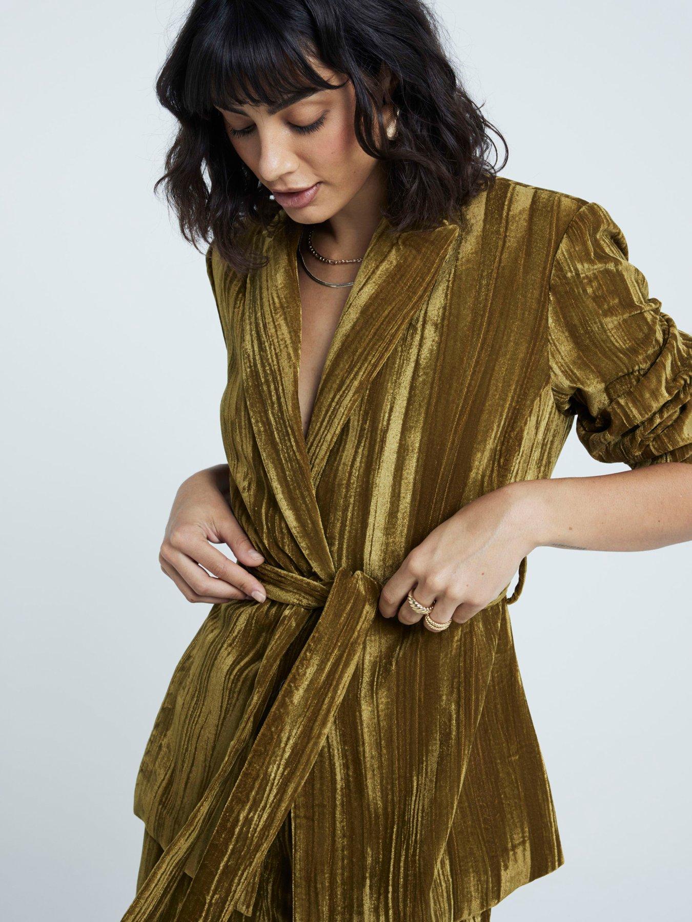 River island velvet jacket online