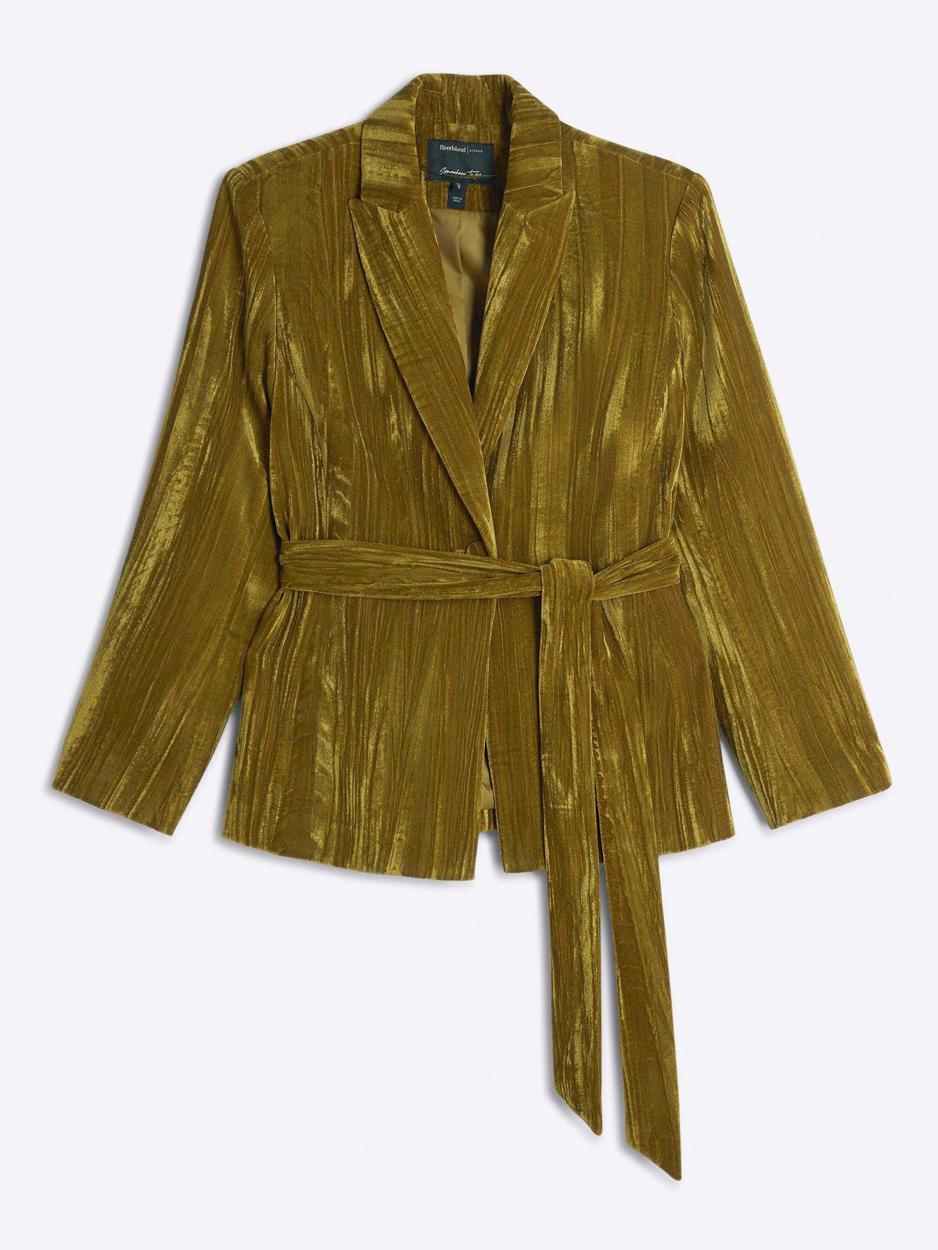 River island velvet jacket online