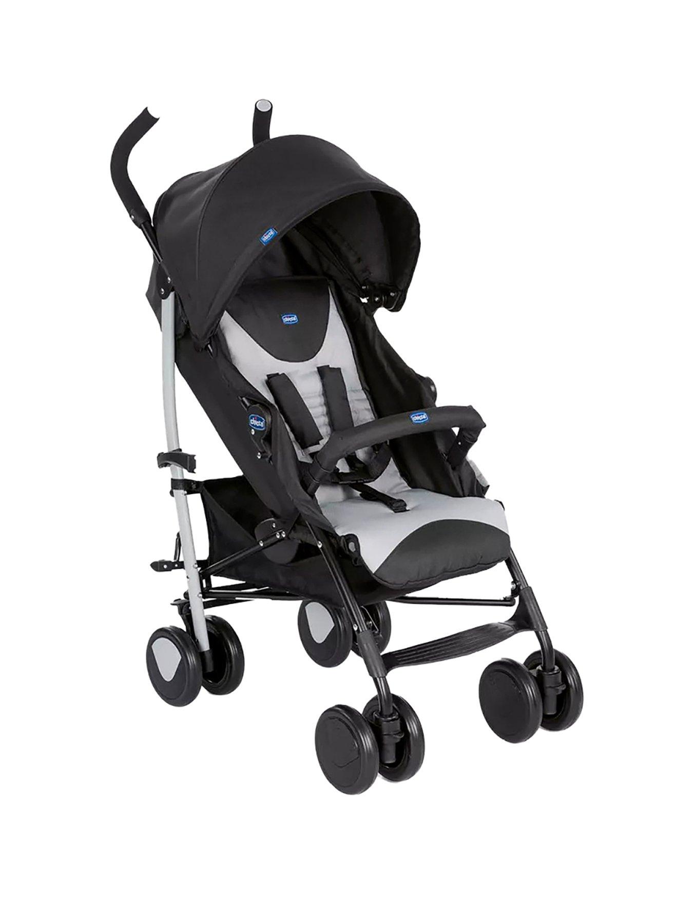 Chicco Echo Complete Pushchair - Stone - with Bumperbar, Comfort Kit & Rain Cover