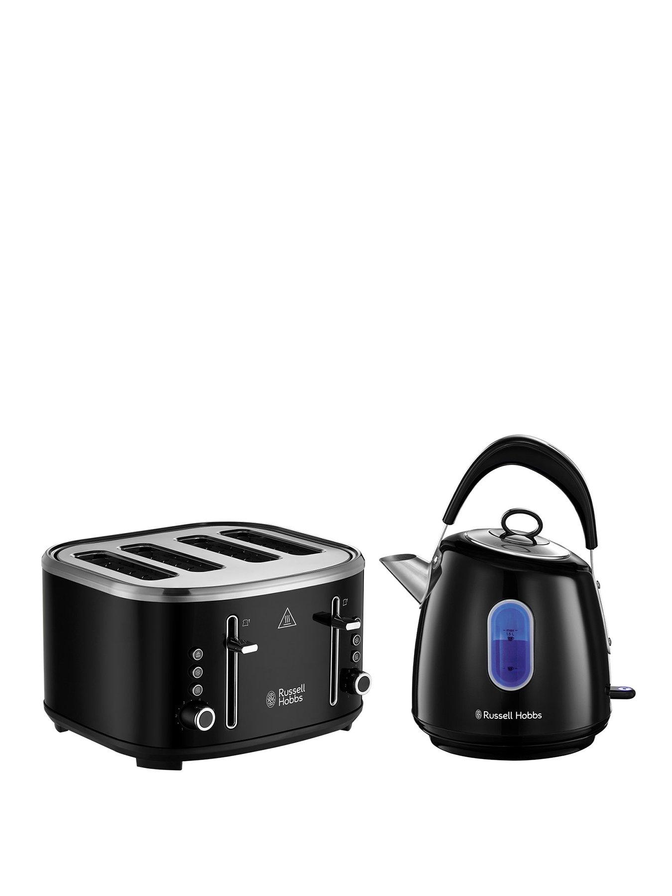 Russell Hobbs Stylevia Kettle  &  Toaster Bundle - Black