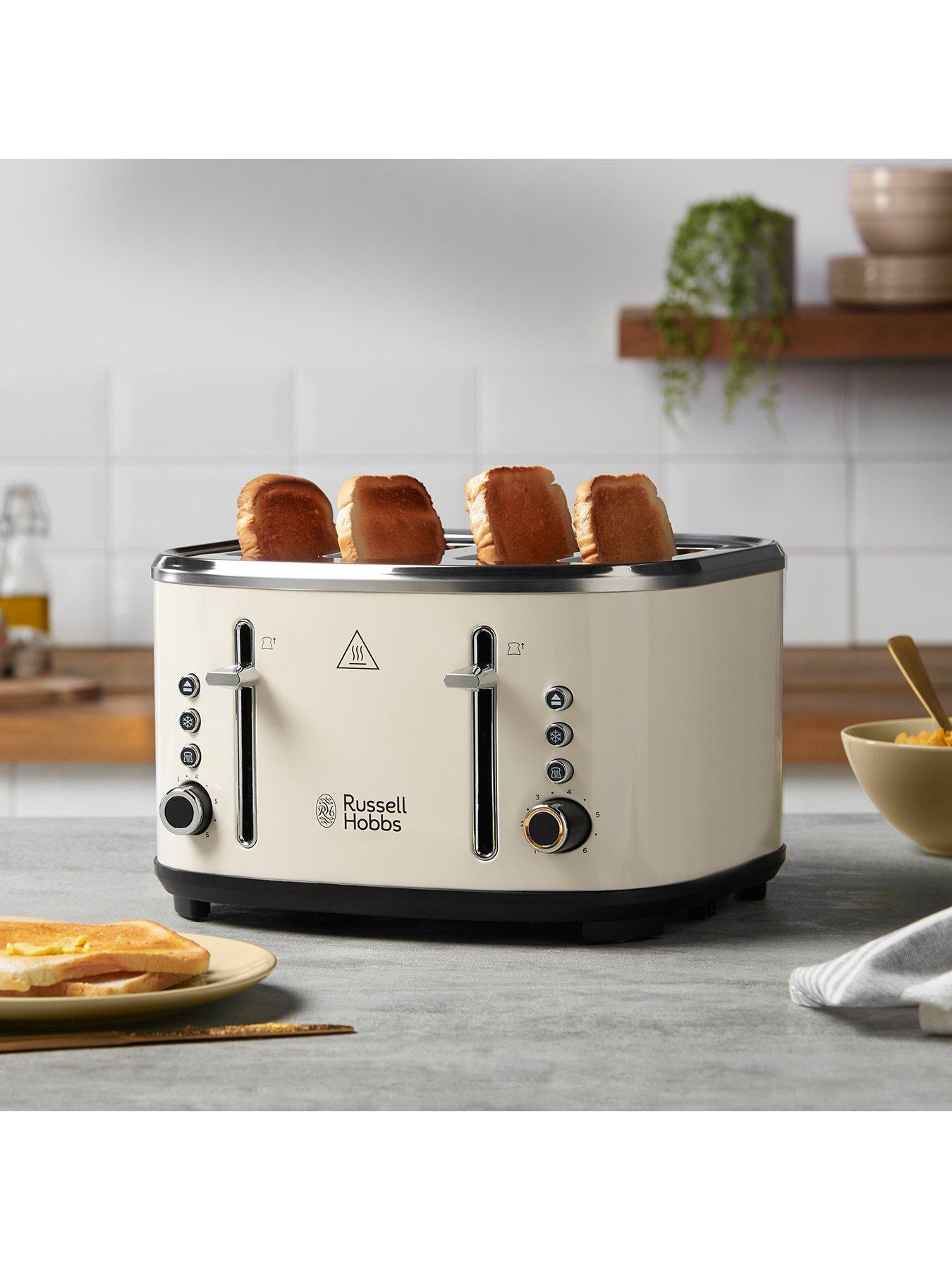 Russell hobbs 4 slice toaster cream sales