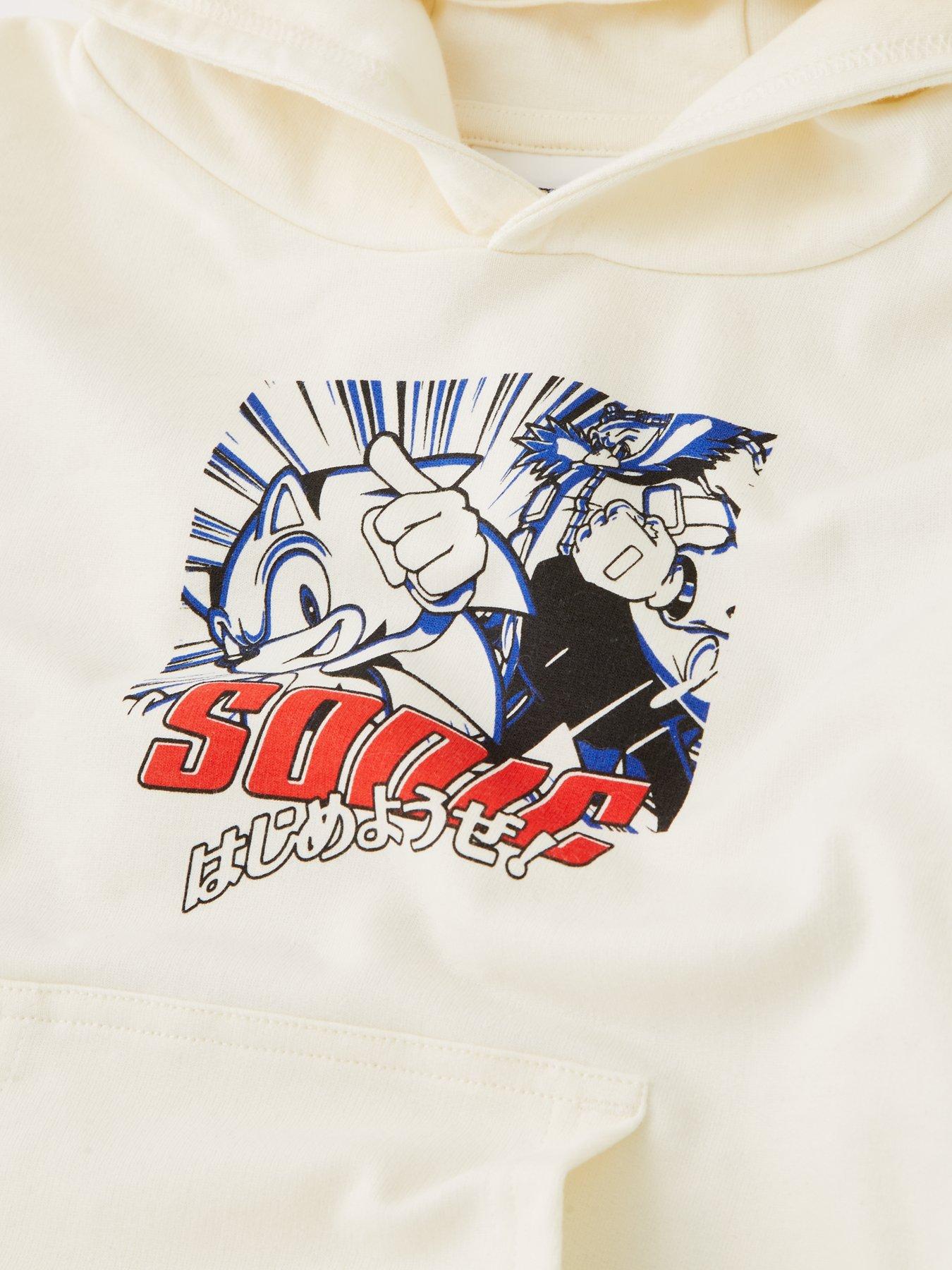 Image 5 of 6 of Sonic the Hedgehog Sonic Sweat Top With Back Print And Shorts Set