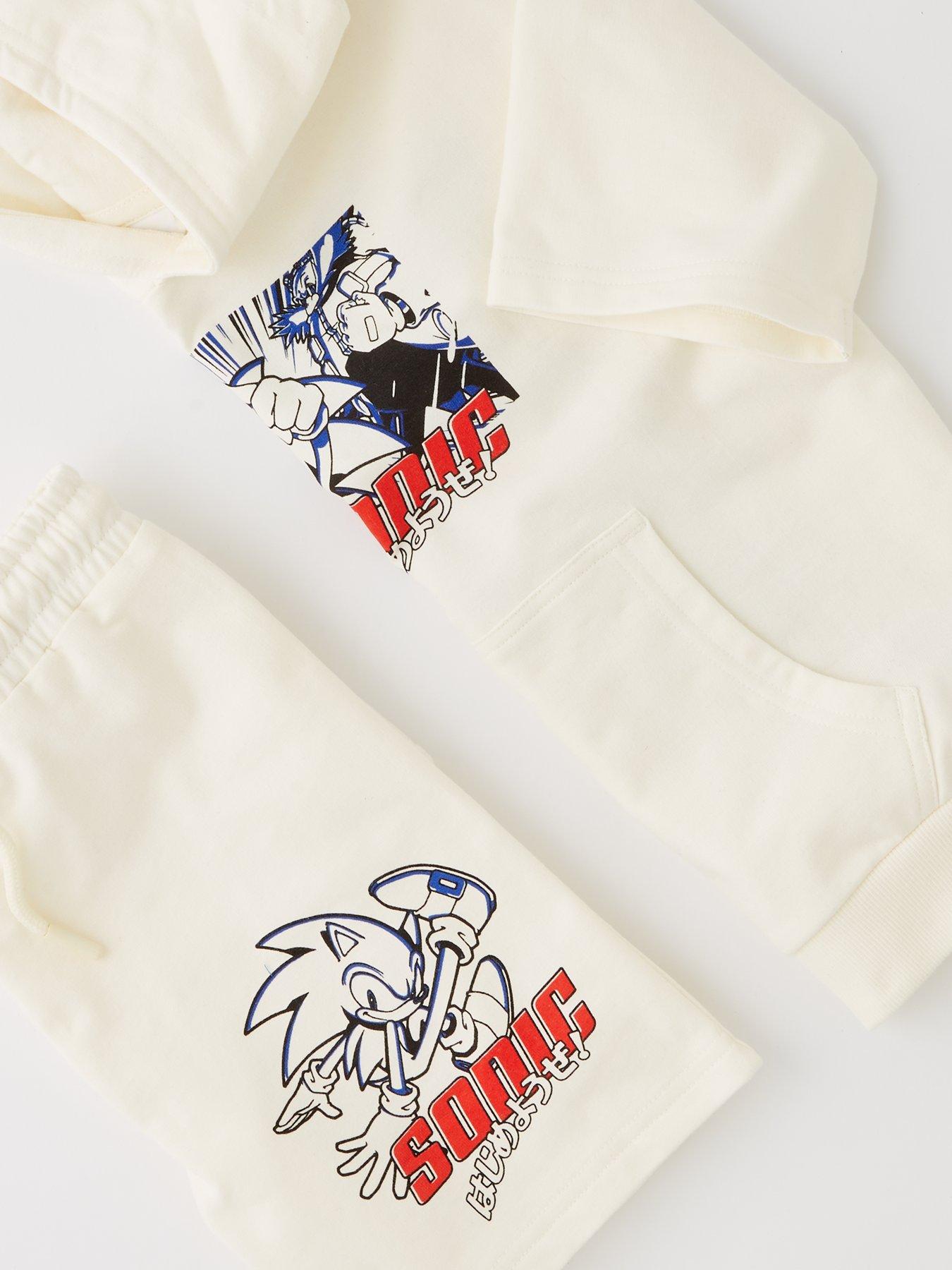Image 6 of 6 of Sonic the Hedgehog Sonic Sweat Top With Back Print And Shorts Set
