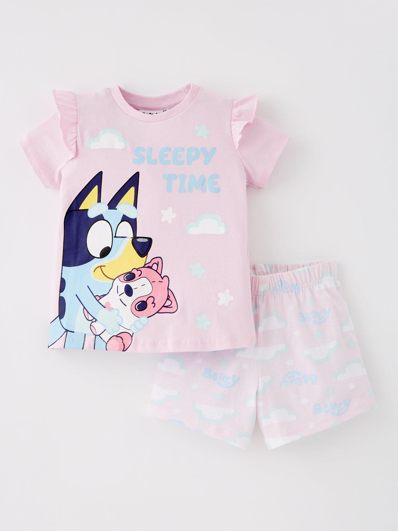 undefined Frill Short Sleeve Pyjamas - Pink