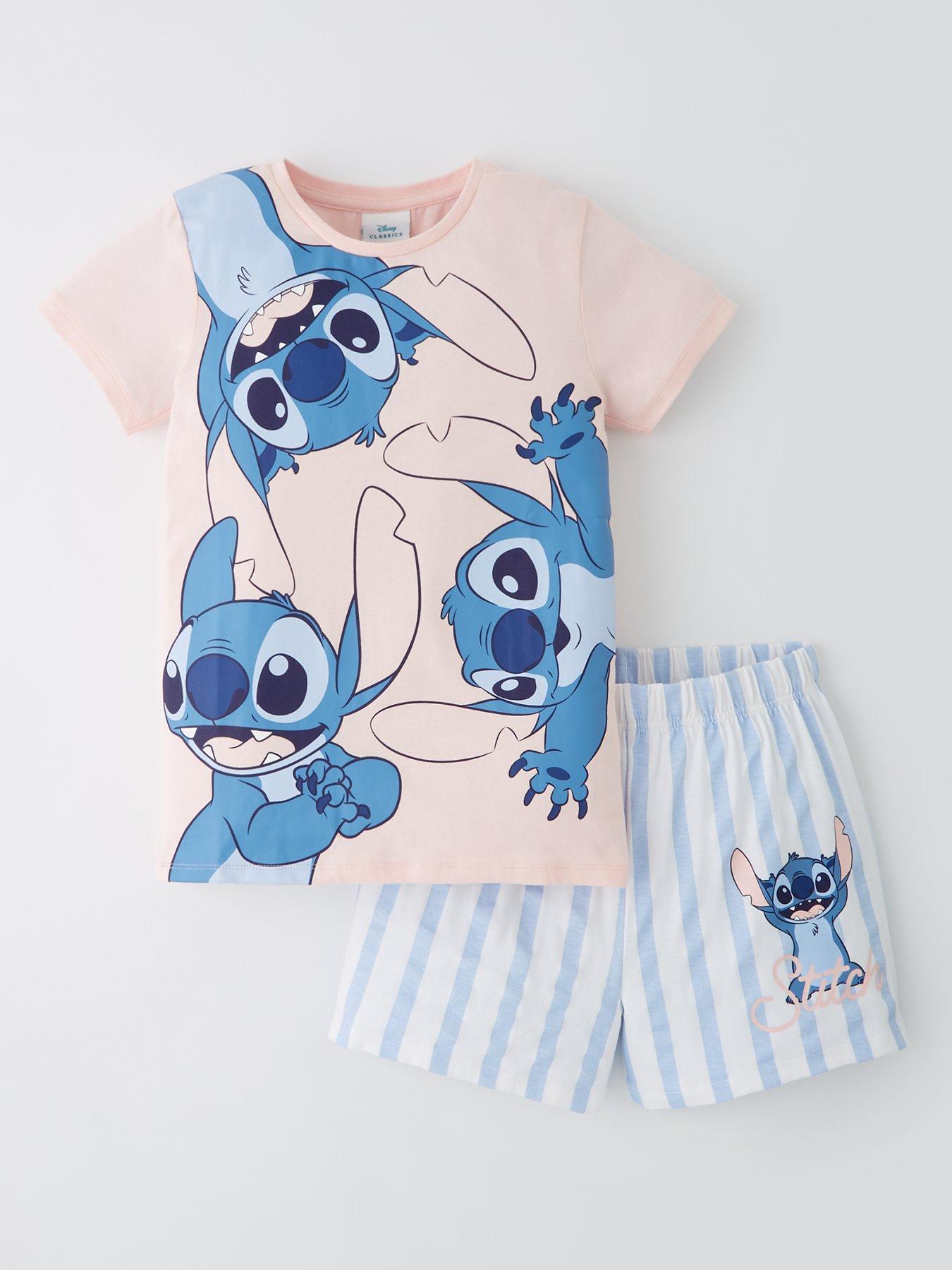 Image of Disney Lilo & Stitch Lilo  &  Stitch Stripe Short Pyjama Set - Multi