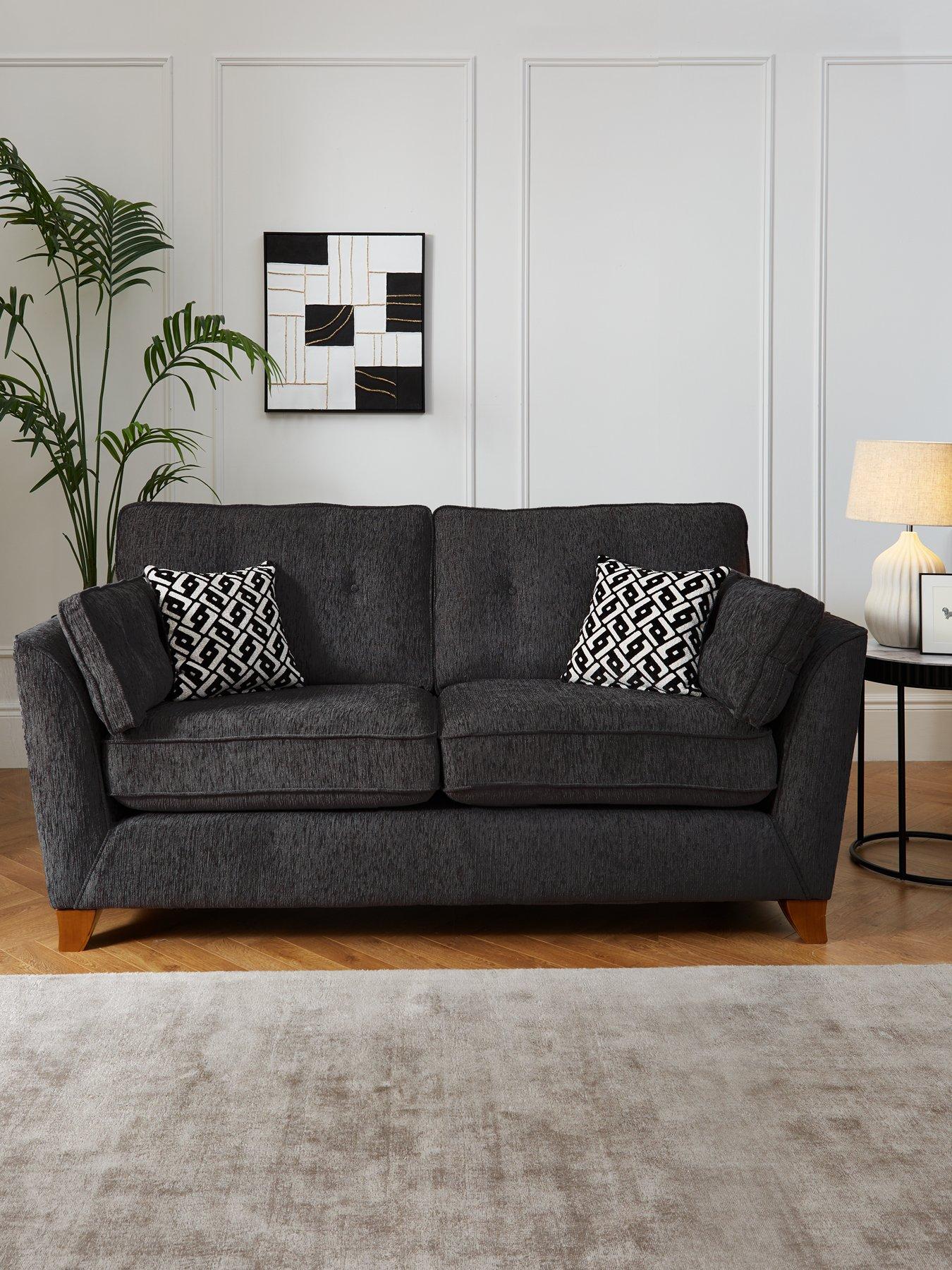 Very Home Cullen 2 Standard Back Fabric Sofa - Made in the UK