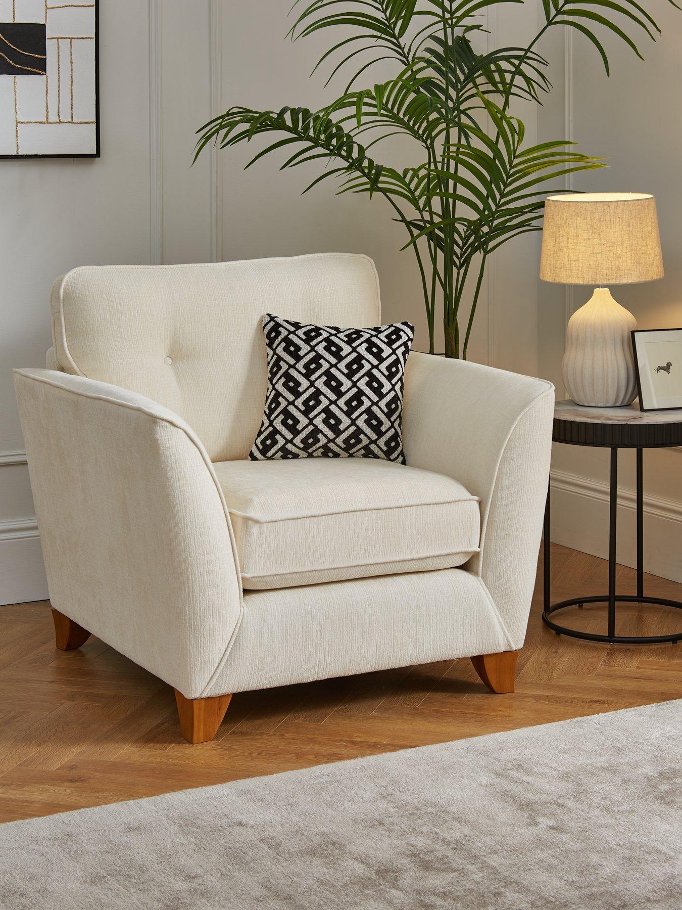 Very Home Cullen Standard Back Fabric Armchair - Made in the UK