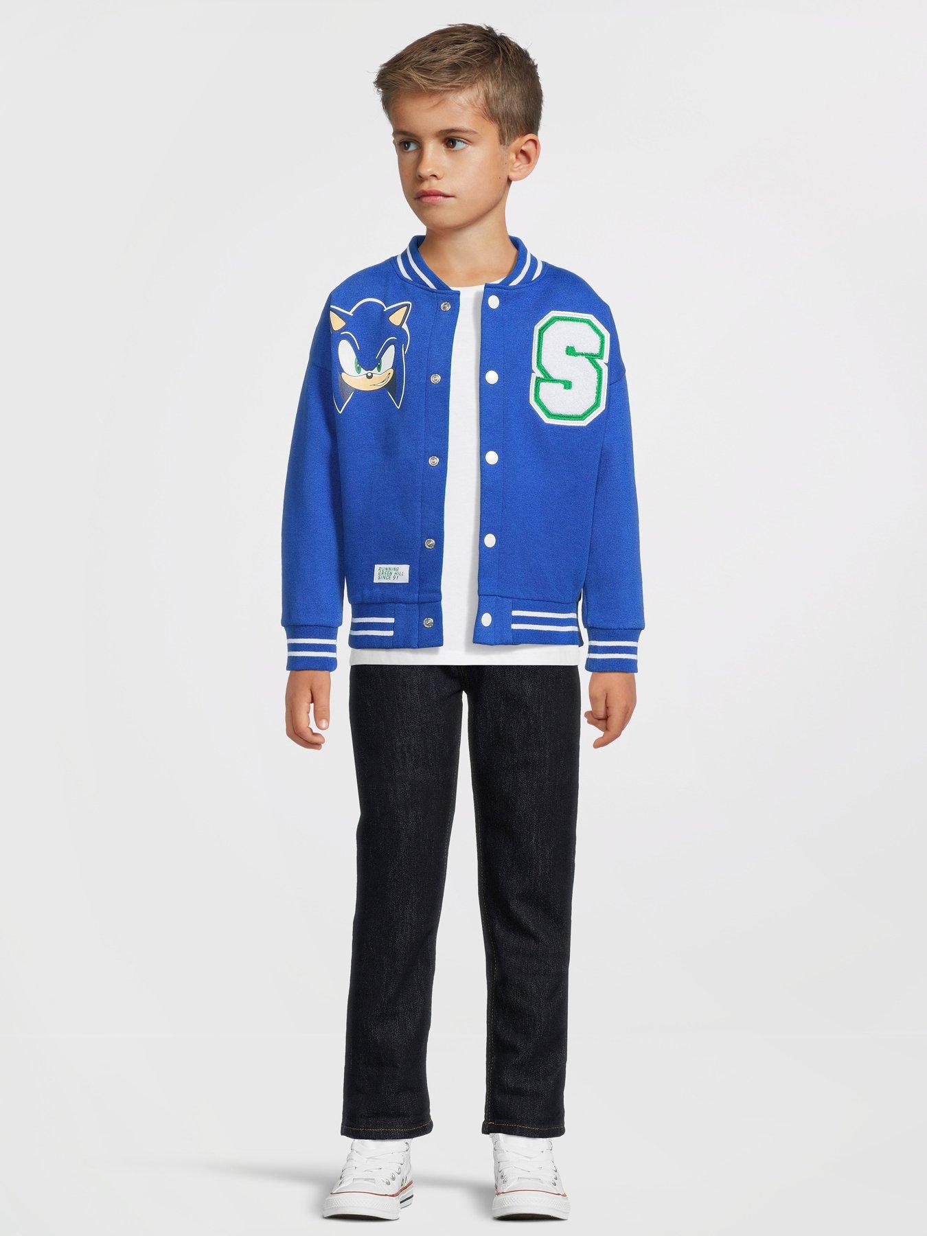 Image of Sonic the Hedgehog Varsity Jacket - Blue