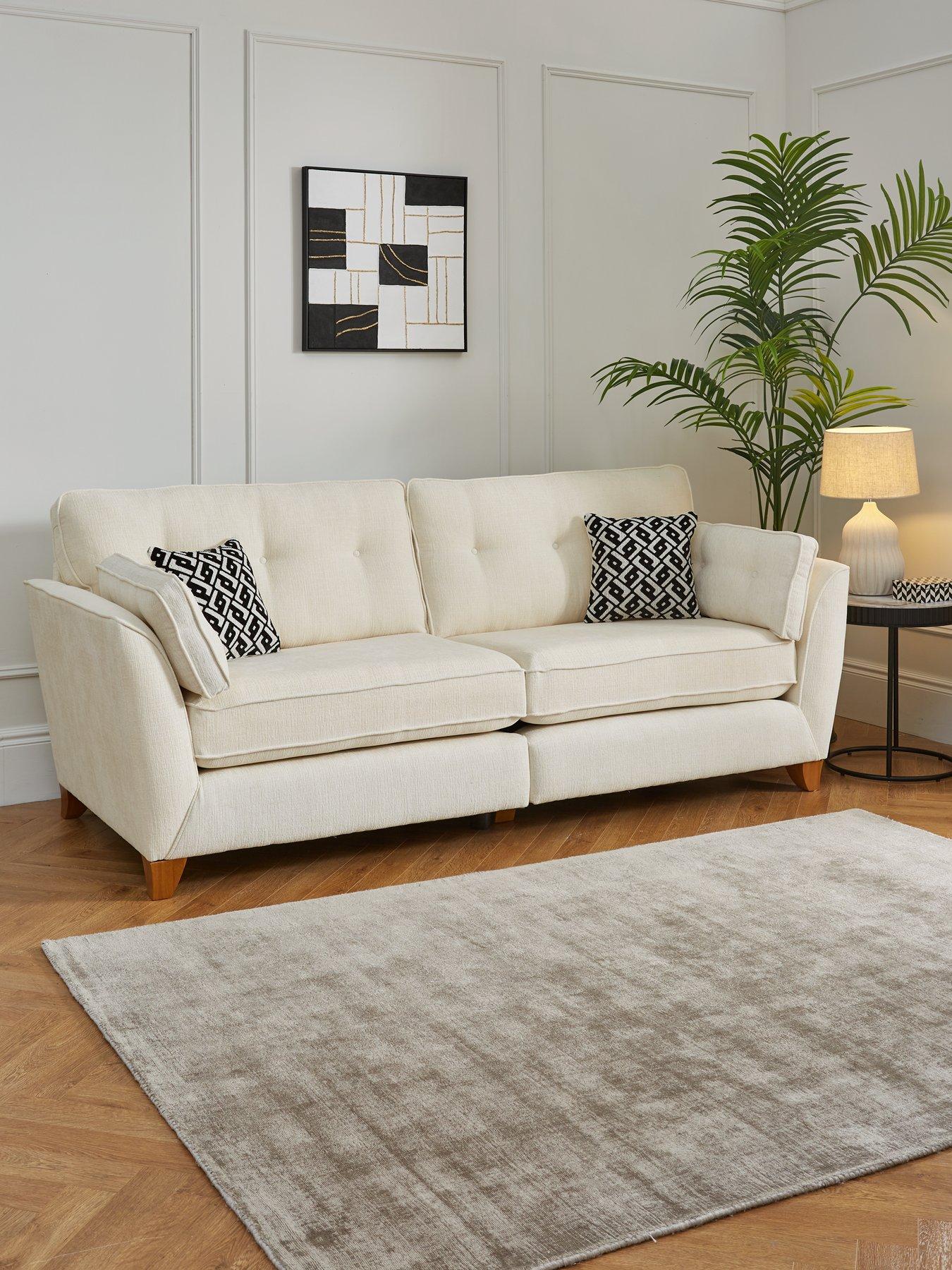 Very Home Cullen 4 Seater Standard Back Fabric Sofa - Made in the UK