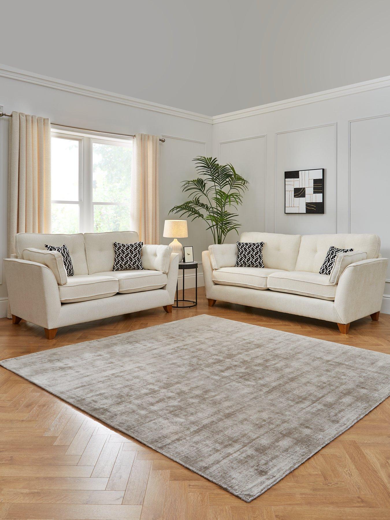 undefined Cullen 3 + 2 Seater Standard Back Fabric Sofa Set (Buy  &  SAVE!)
