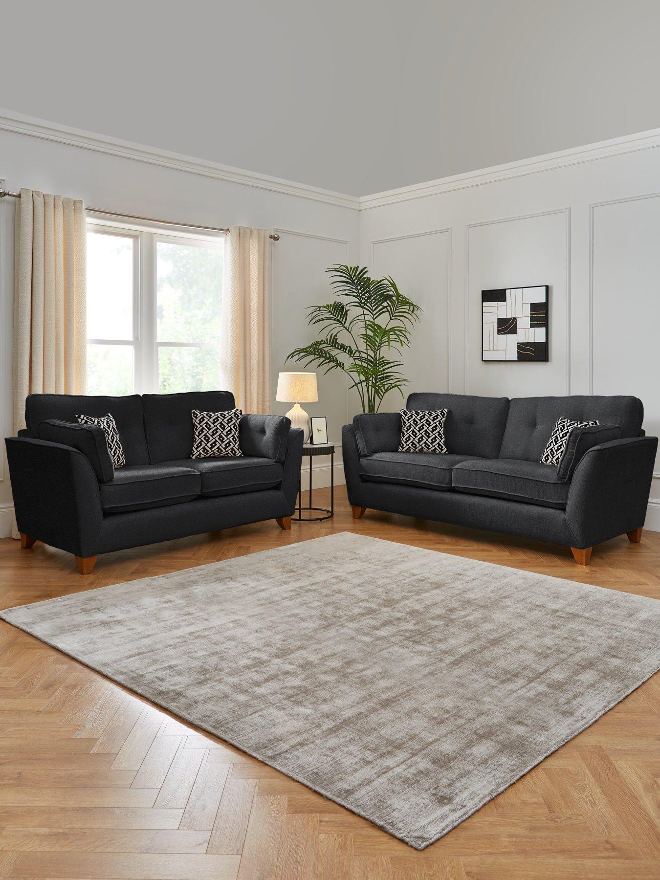 undefined Cullen 3 + 2 Seater Standard Back Fabric Sofa Set (Buy  &  SAVE!)