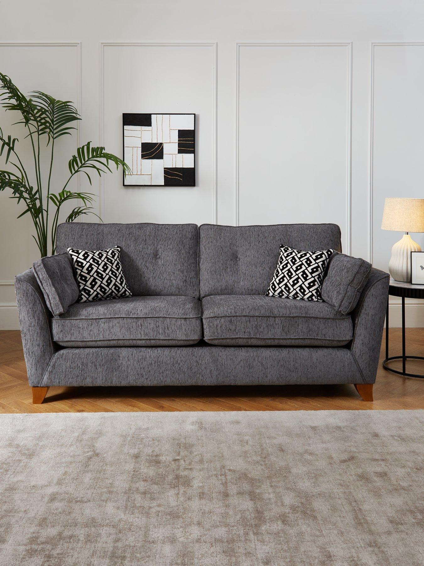 undefined Cullen 3 Seater Standard Back Fabric Sofa