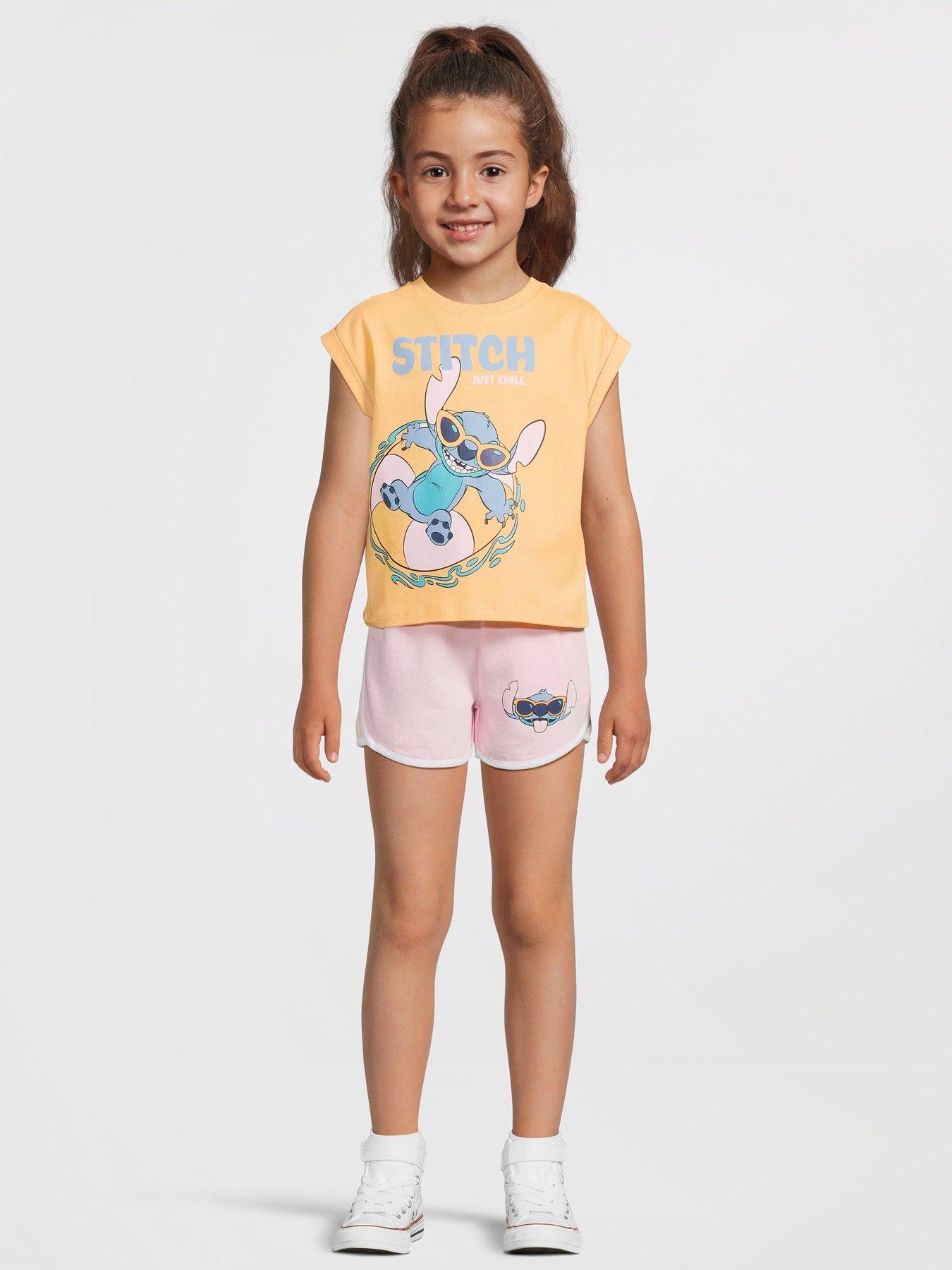 undefined Stitch T-Shirt and Short Set - Multi