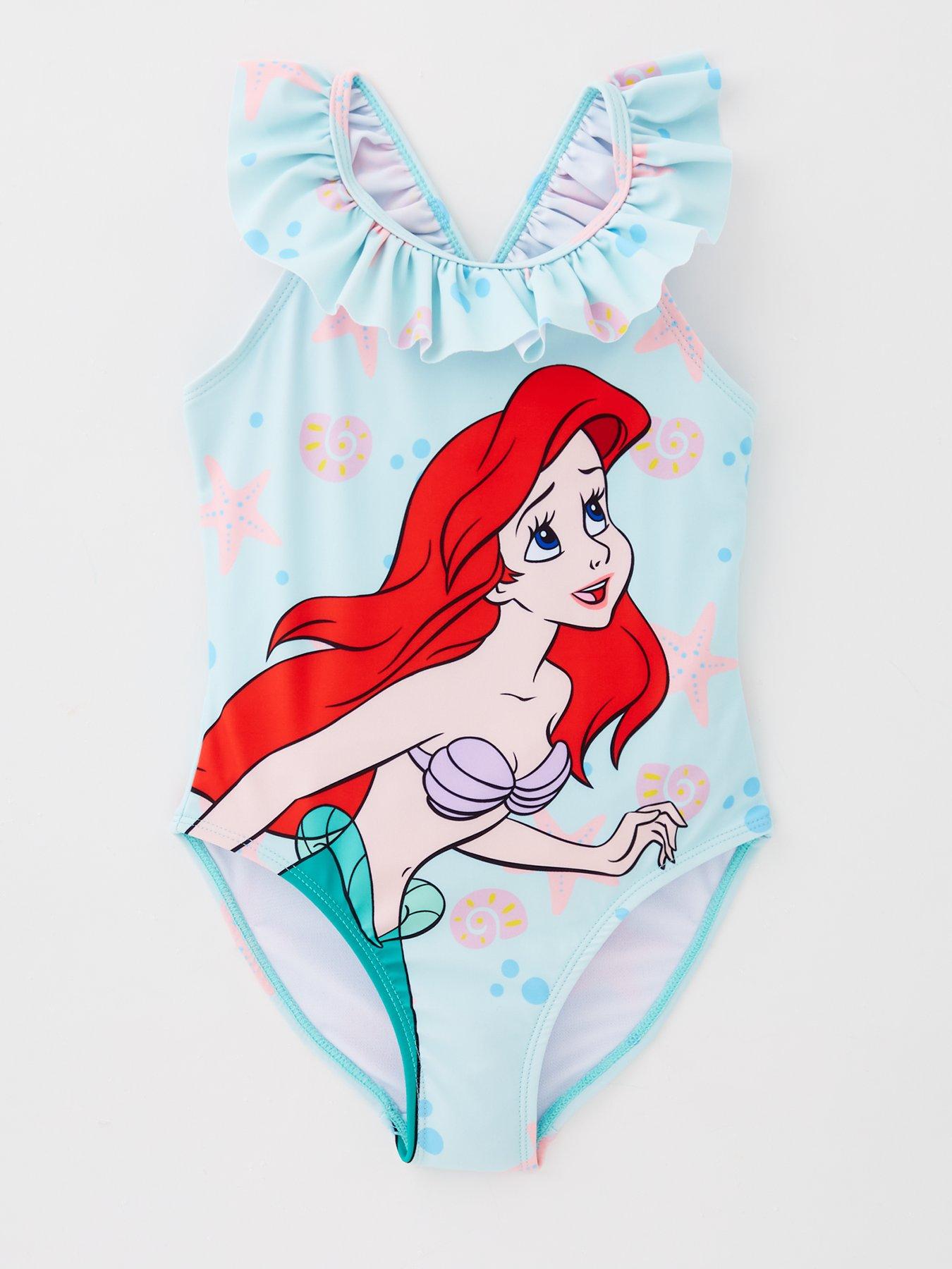 Image 1 of 4 of THE LITTLE MERMAID Disney Ariel Swimming Costume - Blue