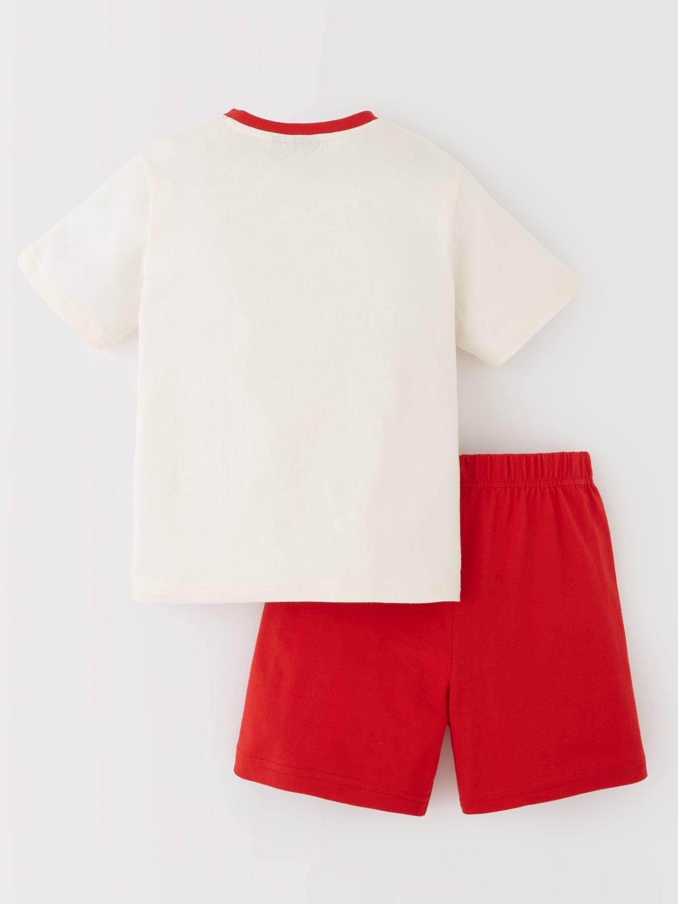 Image 2 of 4 of Manchester United Football Club Short Pyjama Set - Red