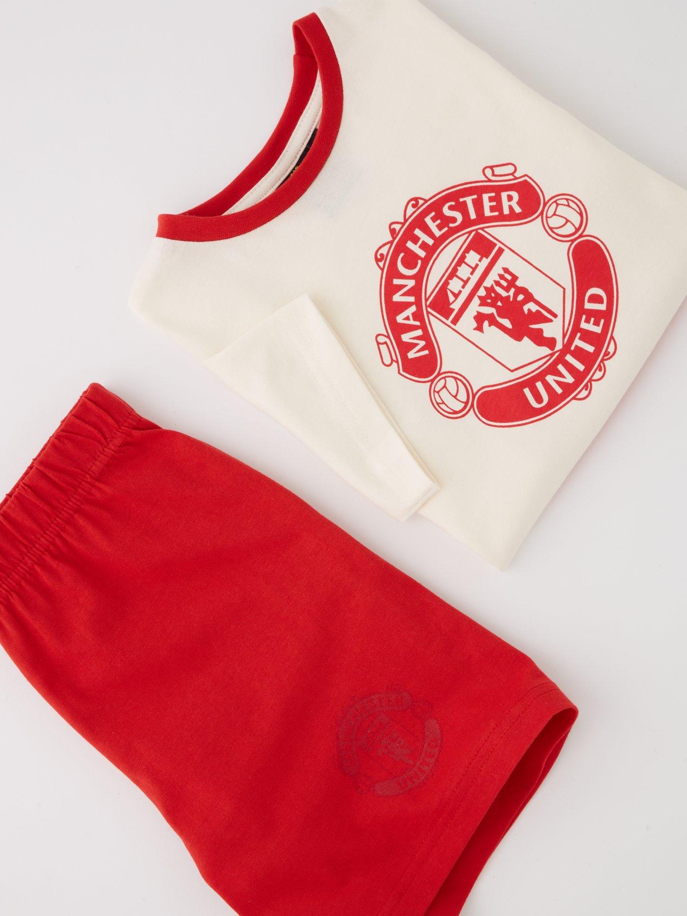 Image 4 of 4 of Manchester United Football Club Short Pyjama Set - Red