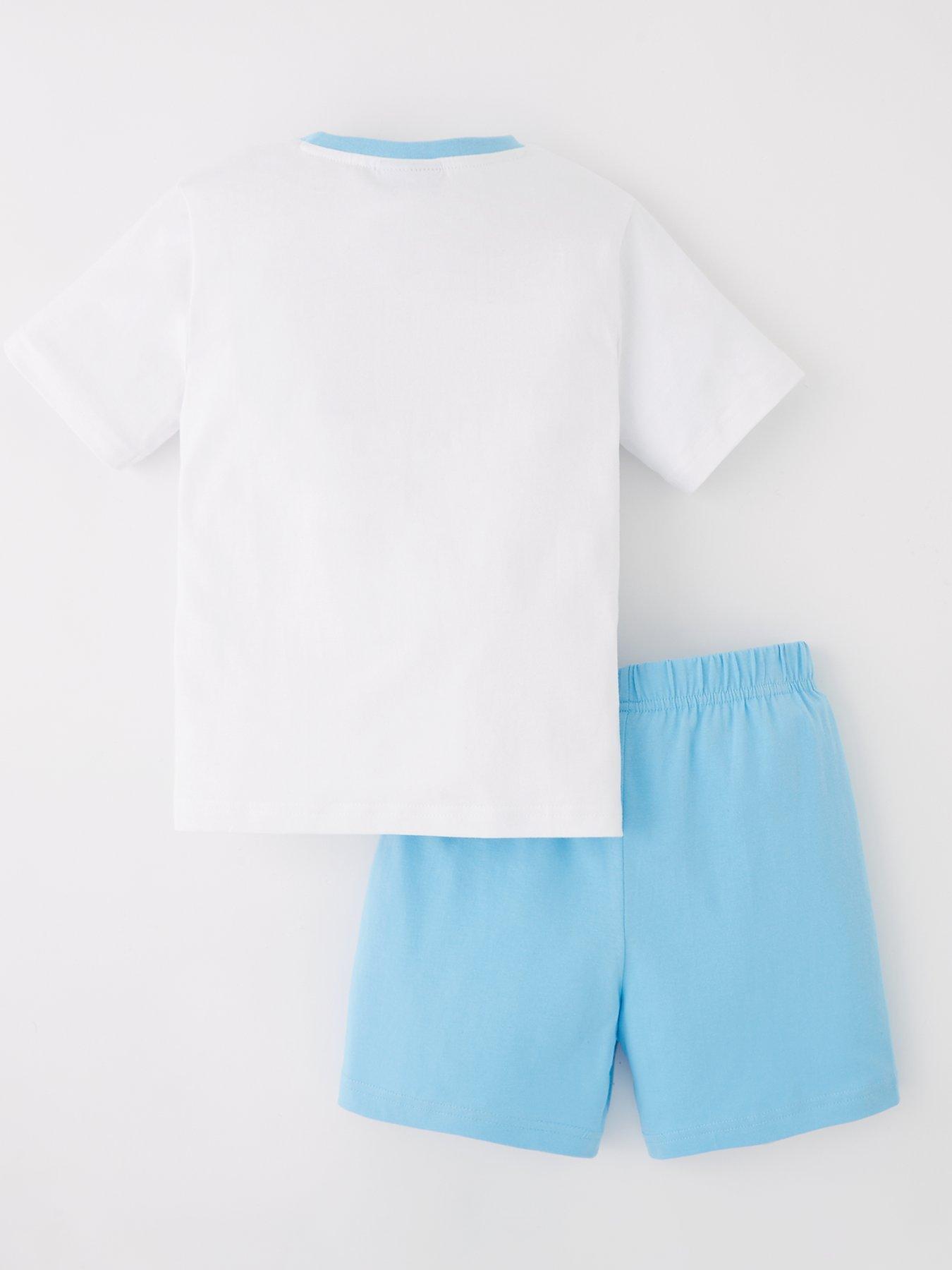 Image 2 of 4 of Manchester City Football Club Short Pyjama Set - Blue/White