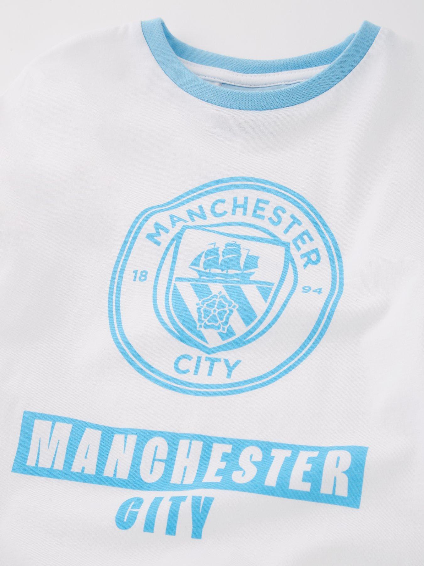 Image 3 of 4 of Manchester City Football Club Short Pyjama Set - Blue/White