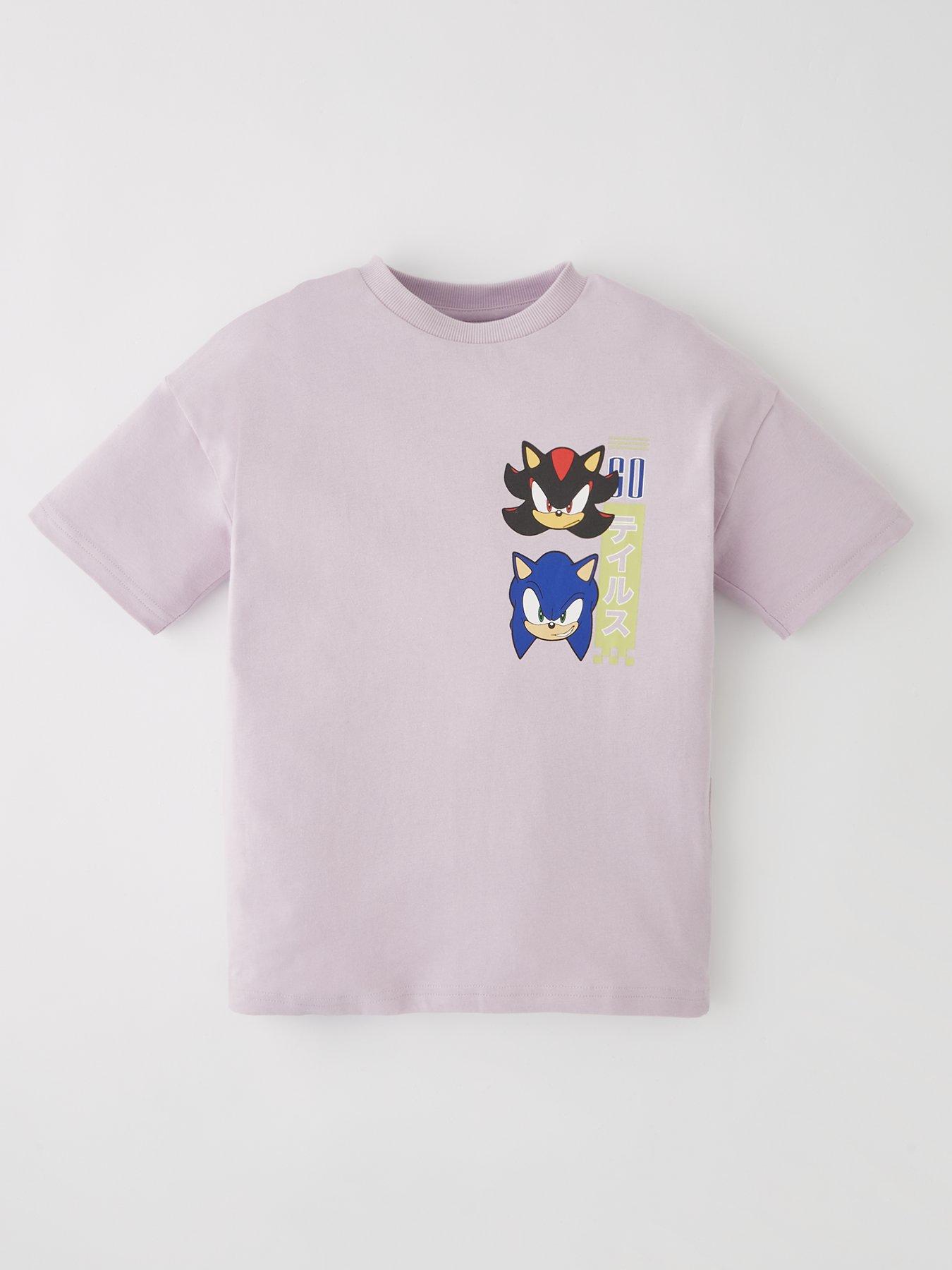 Image of Sonic the Hedgehog Short Sleeve Back Print T-shirt