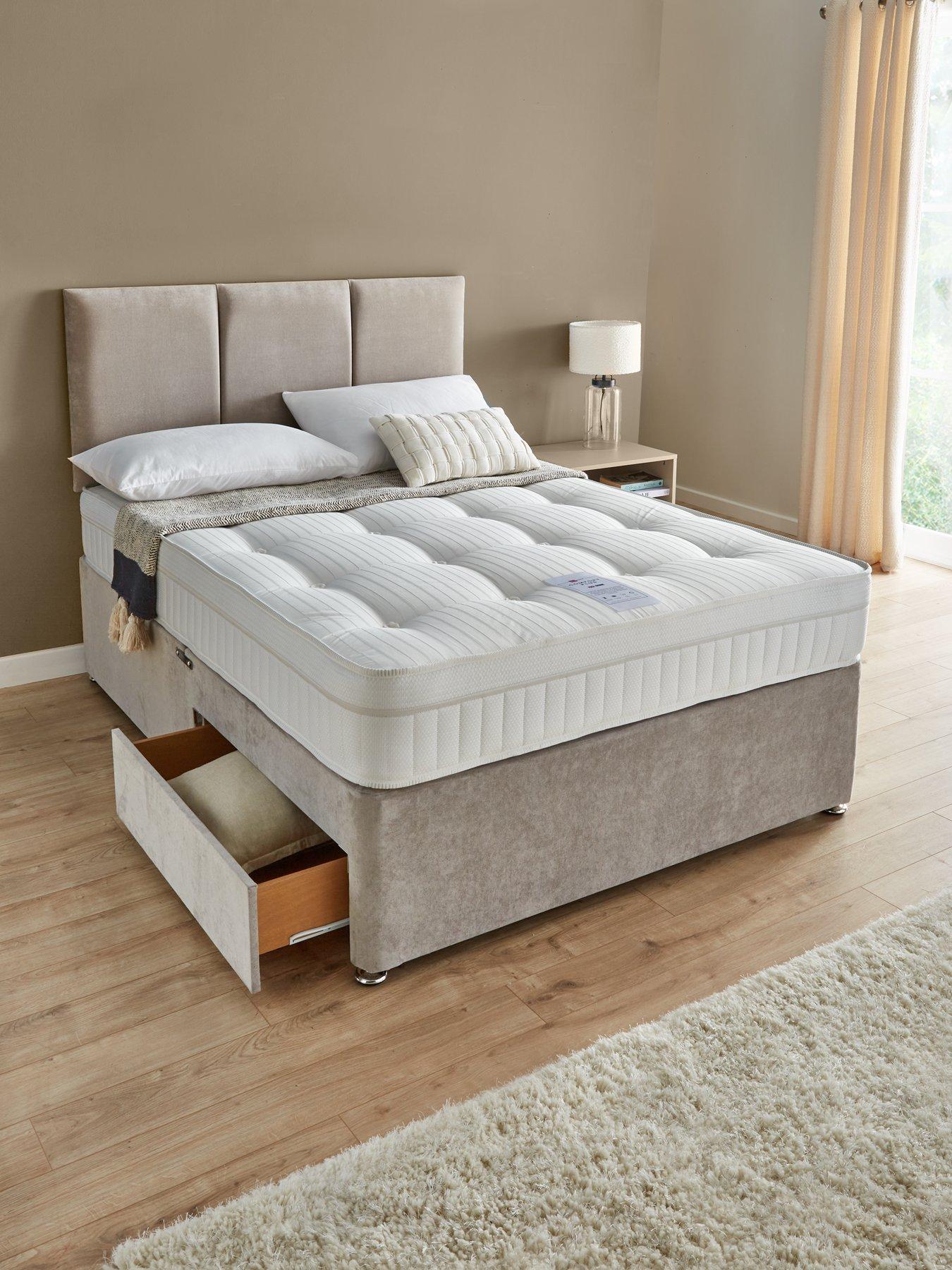 Very Home Sheridan Divan Base, Comfort Plus Mattress and Headboard - FSC® Certified