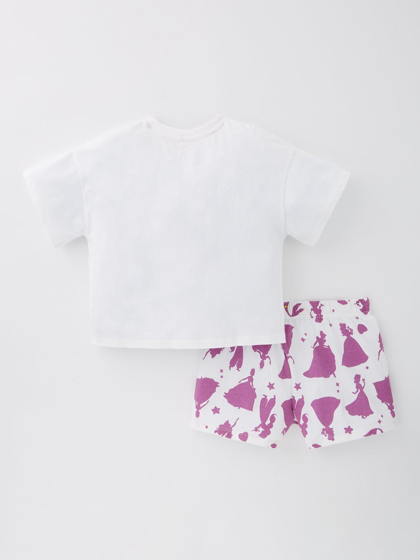 Image 2 of 4 of Disney Princess Shorts Pyjama Set - Purple