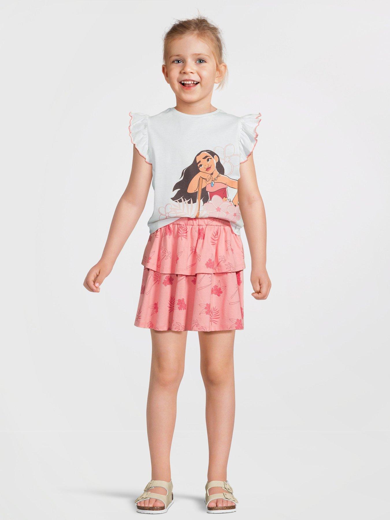 Image 1 of 5 of Disney Moana Moana T-Shirt And Skirt Set