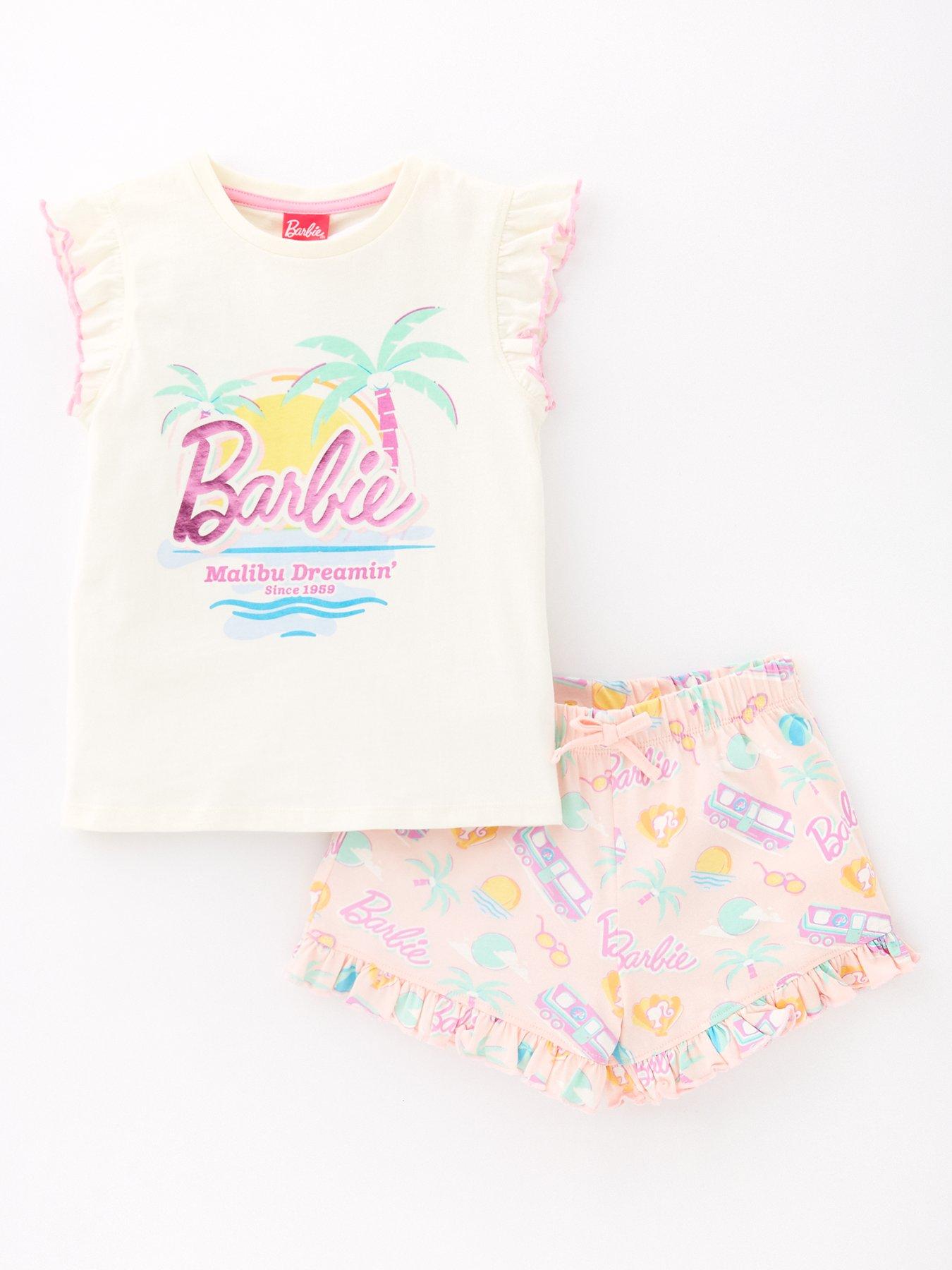undefined Barbie Malibu Dreaming Short Pyjamas - White