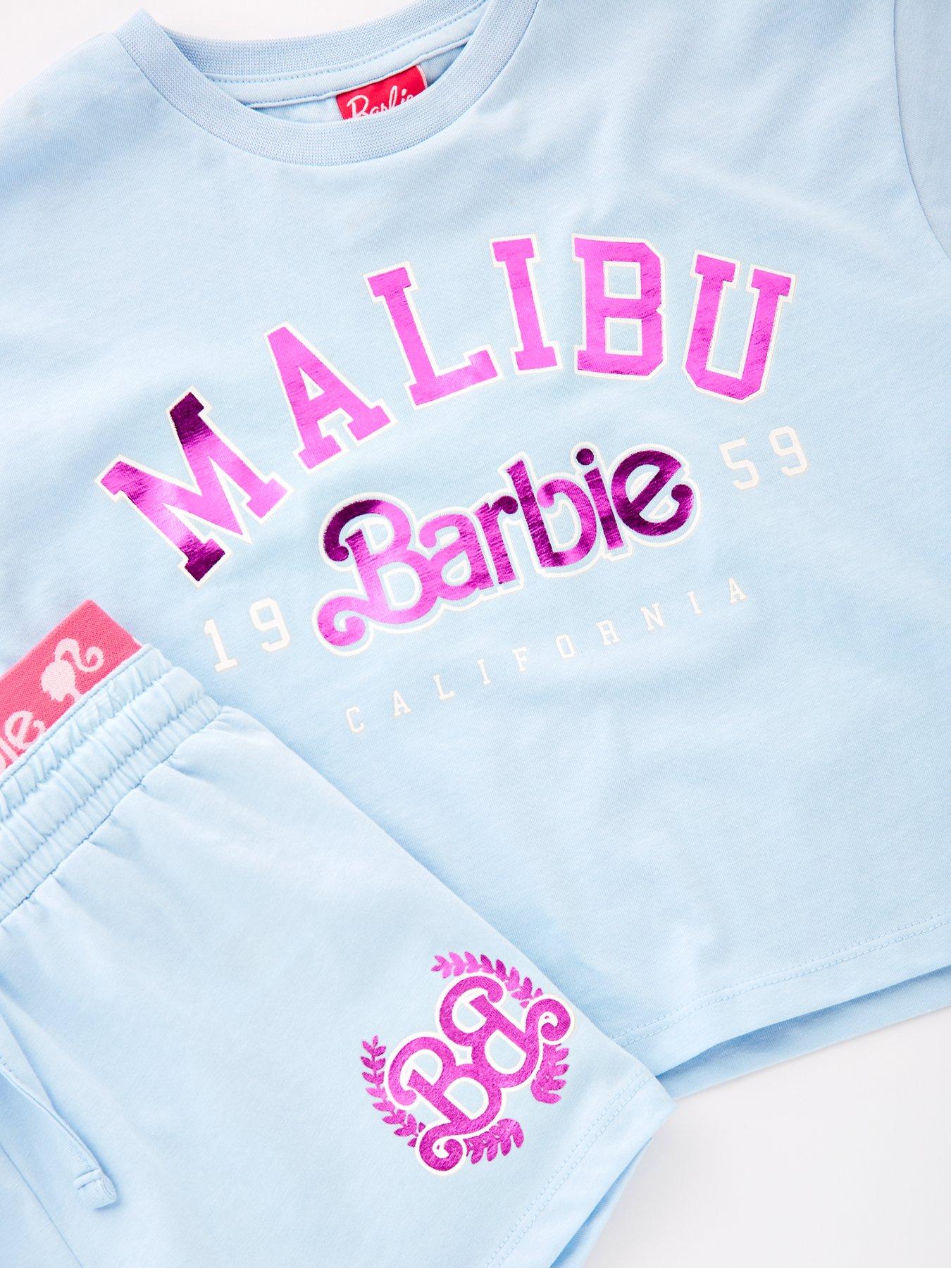 Image 5 of 5 of Barbie Malibu Sports Short Set - White