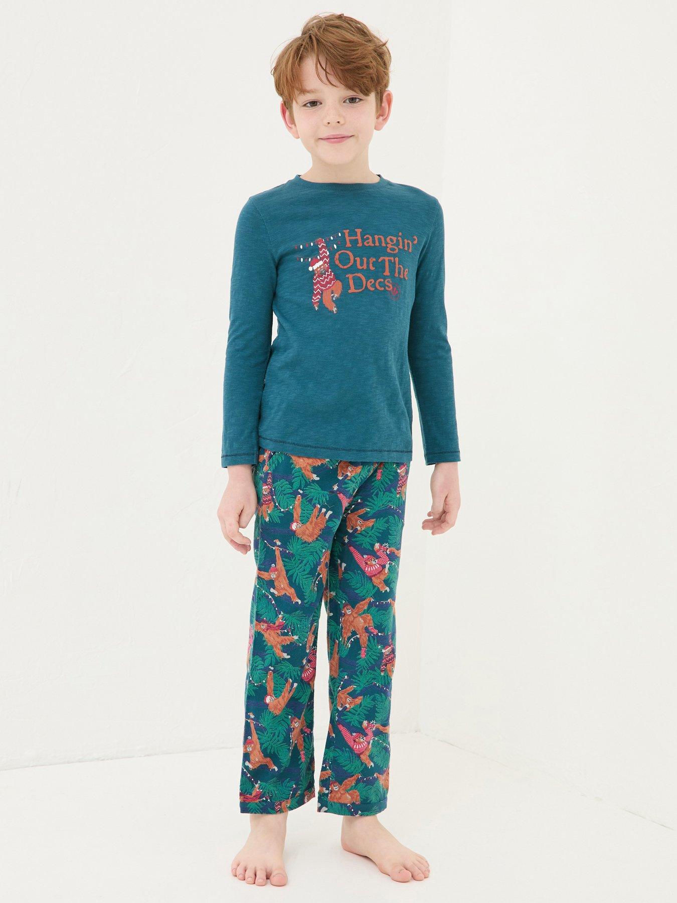 undefined Boys Orangutan Pyjama Set - Blue