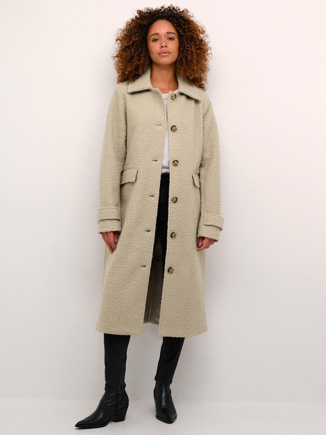 New Look Tan Teddy Long Coat Very