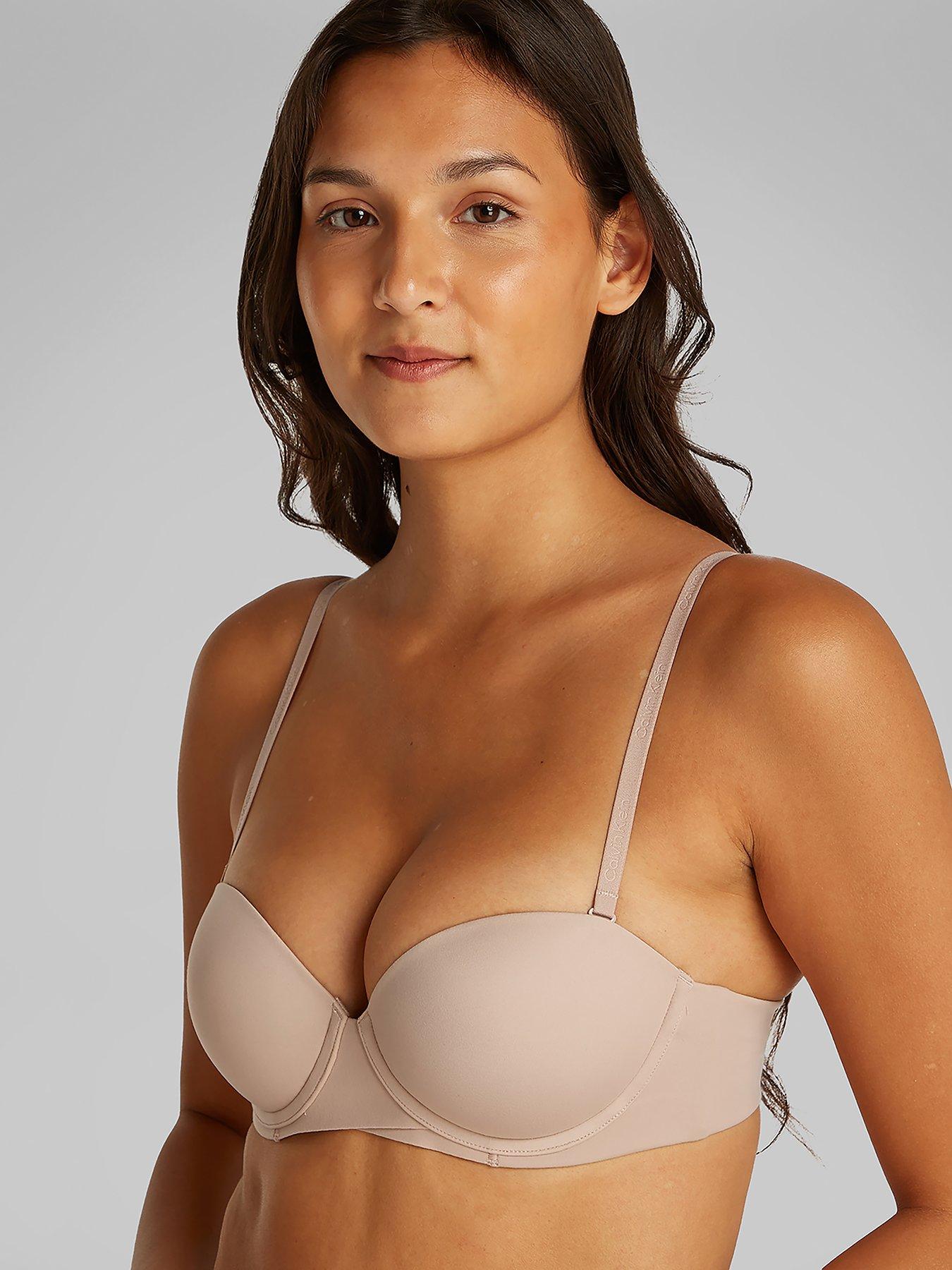 undefined Perfectly Fit Push Up Strapless Bra - Beige