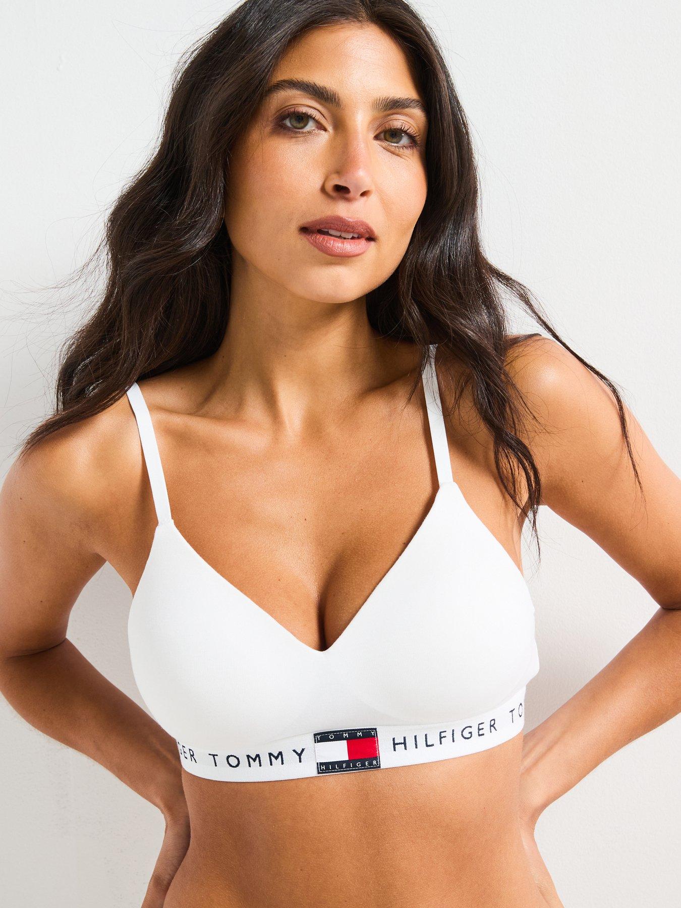 undefined Heritage Cotton Lift Bralette - White