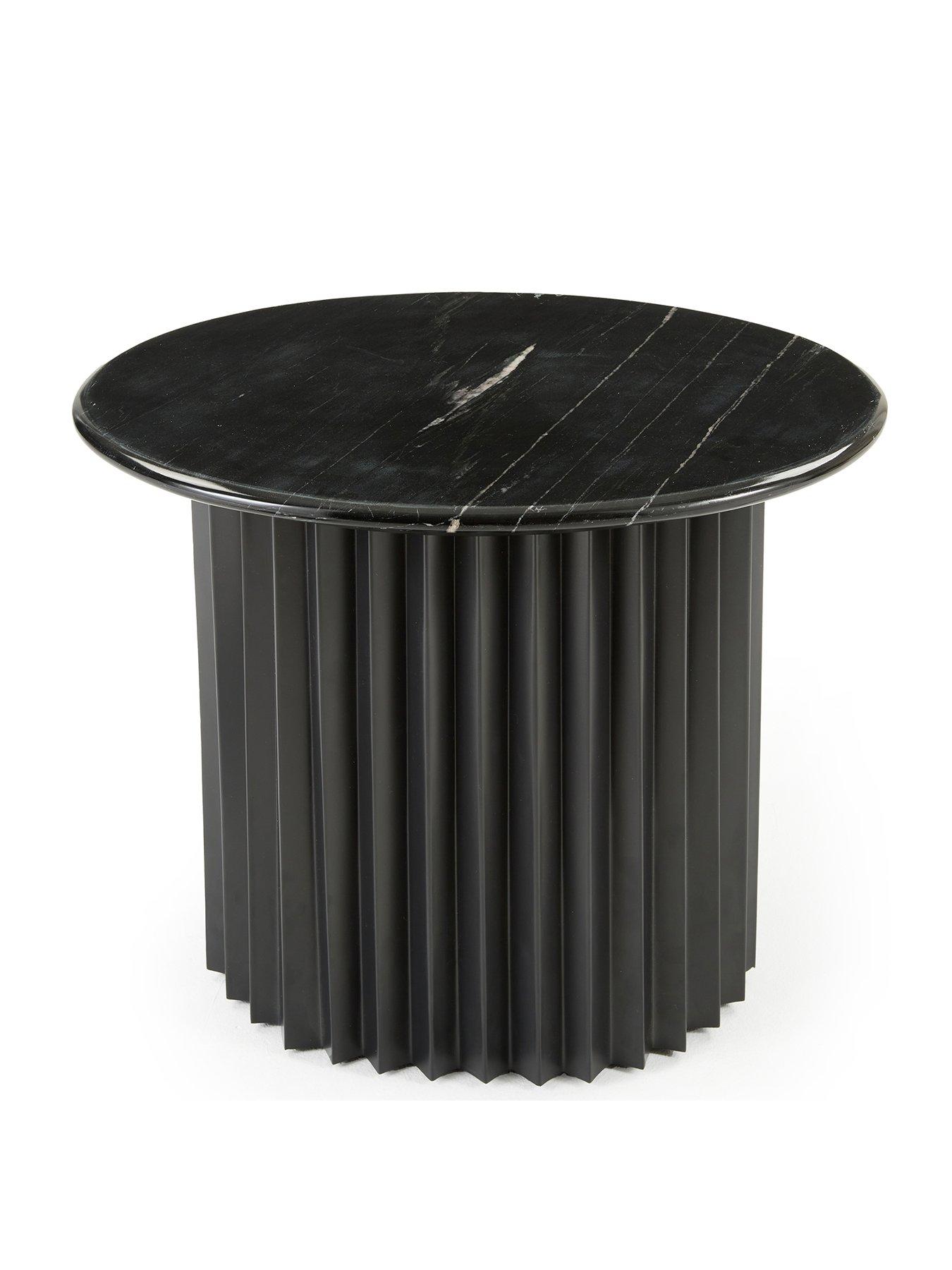Image 2 of 6 of Very Home Pillar Side Table - Black