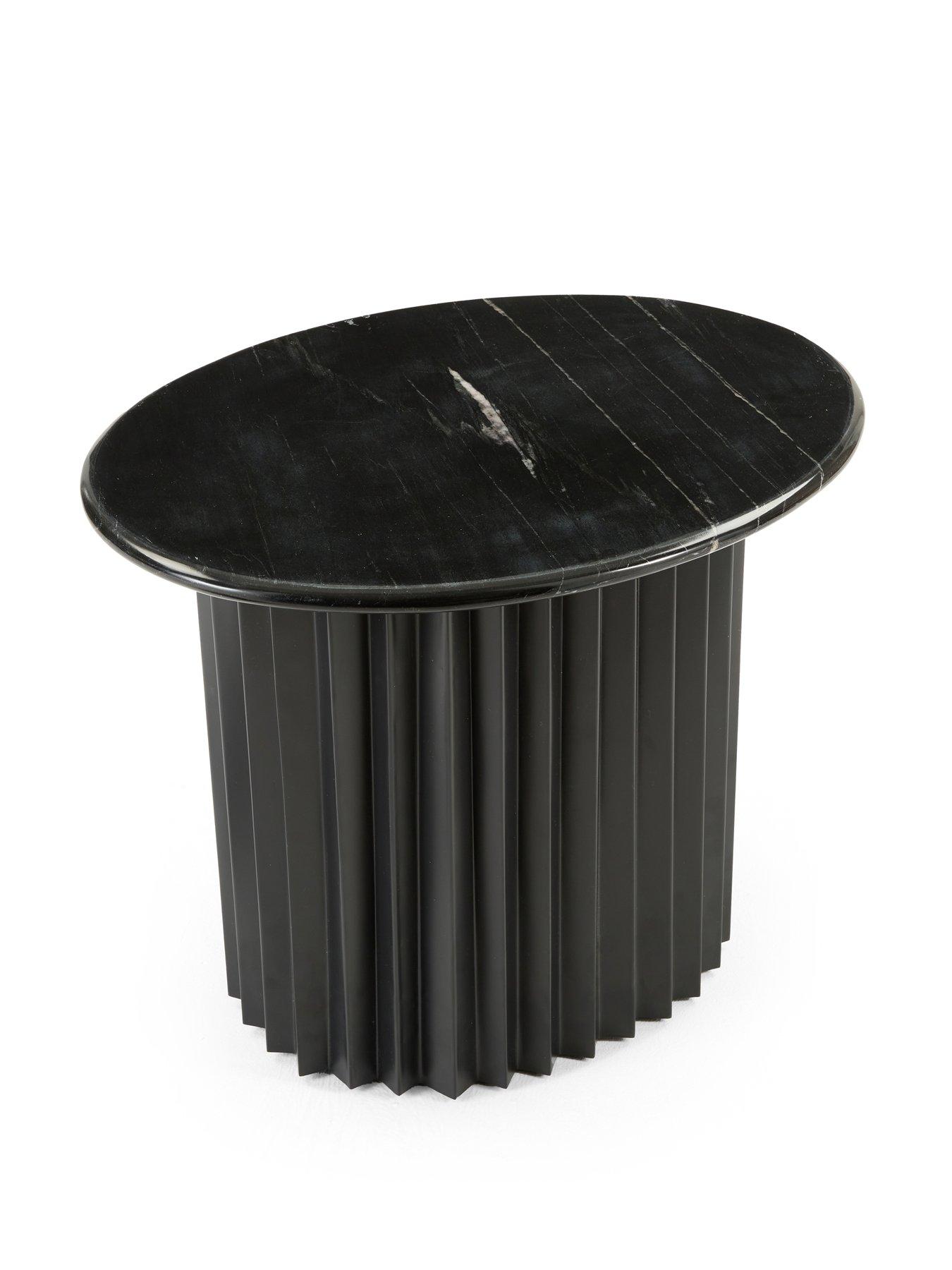 Image 3 of 6 of Very Home Pillar Side Table - Black
