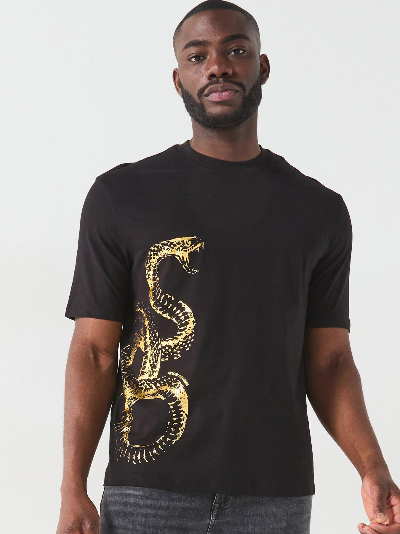 undefined Snake Logo T-Shirt - Black