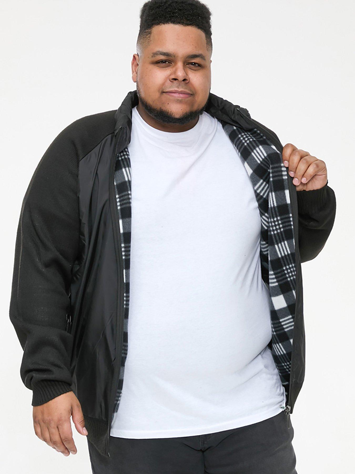 D555 Marsden Hybrid Knitted Jacket - Black