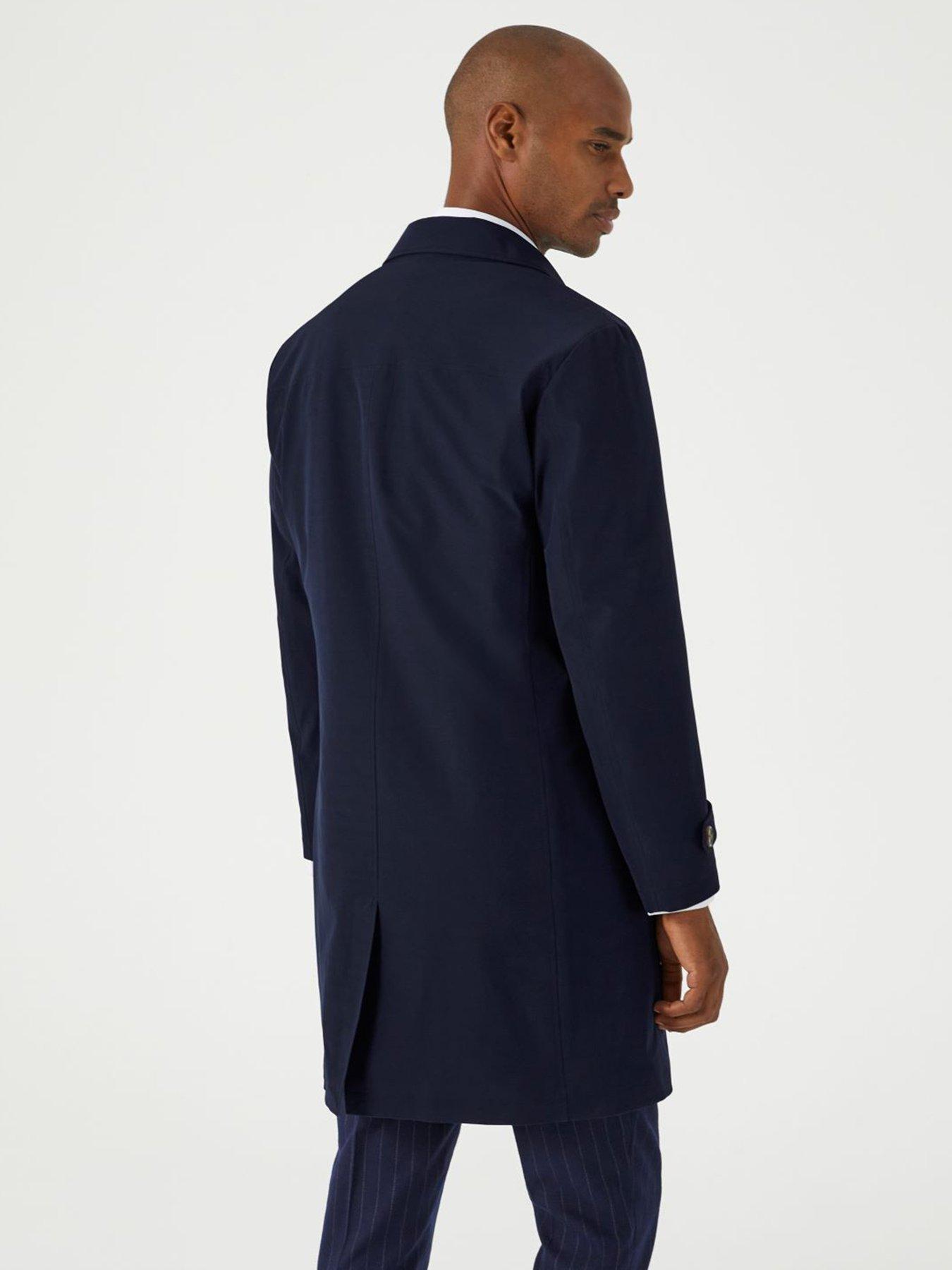 Image 2 of 4 of Skopes Paddock Lightweight Mac Coat - Navy