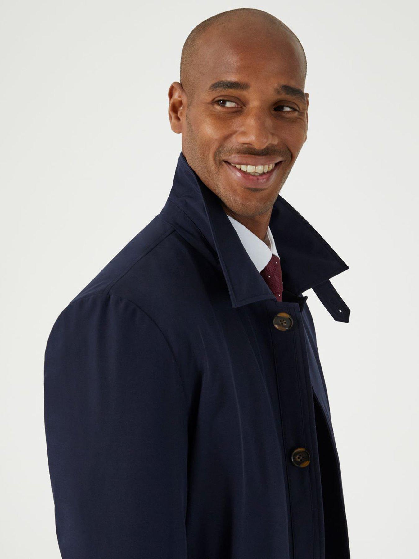 Image 3 of 4 of Skopes Paddock Lightweight Mac Coat - Navy