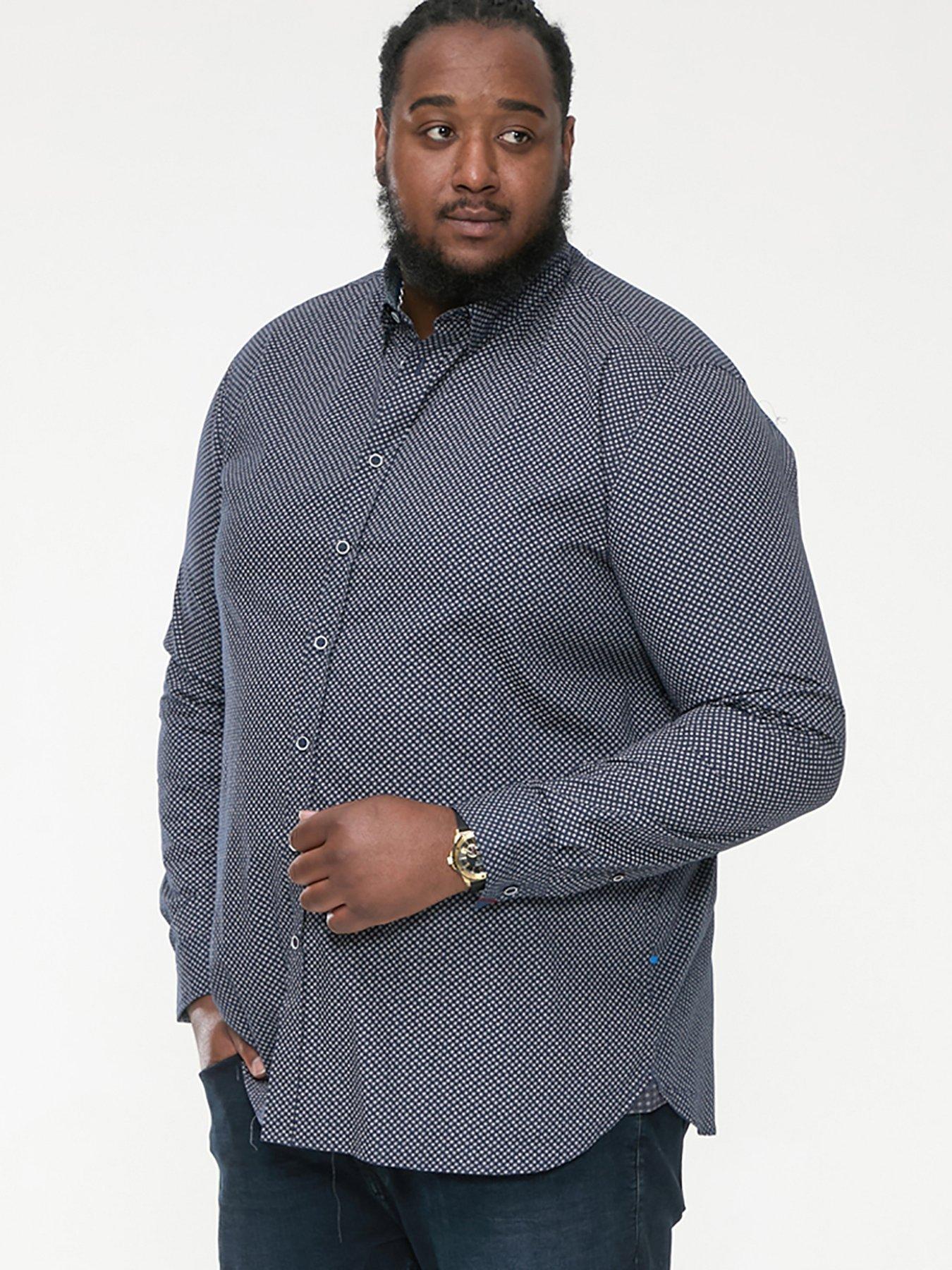Image 1 of 5 of D555 Morgan Button Down Shirt - Navy Print