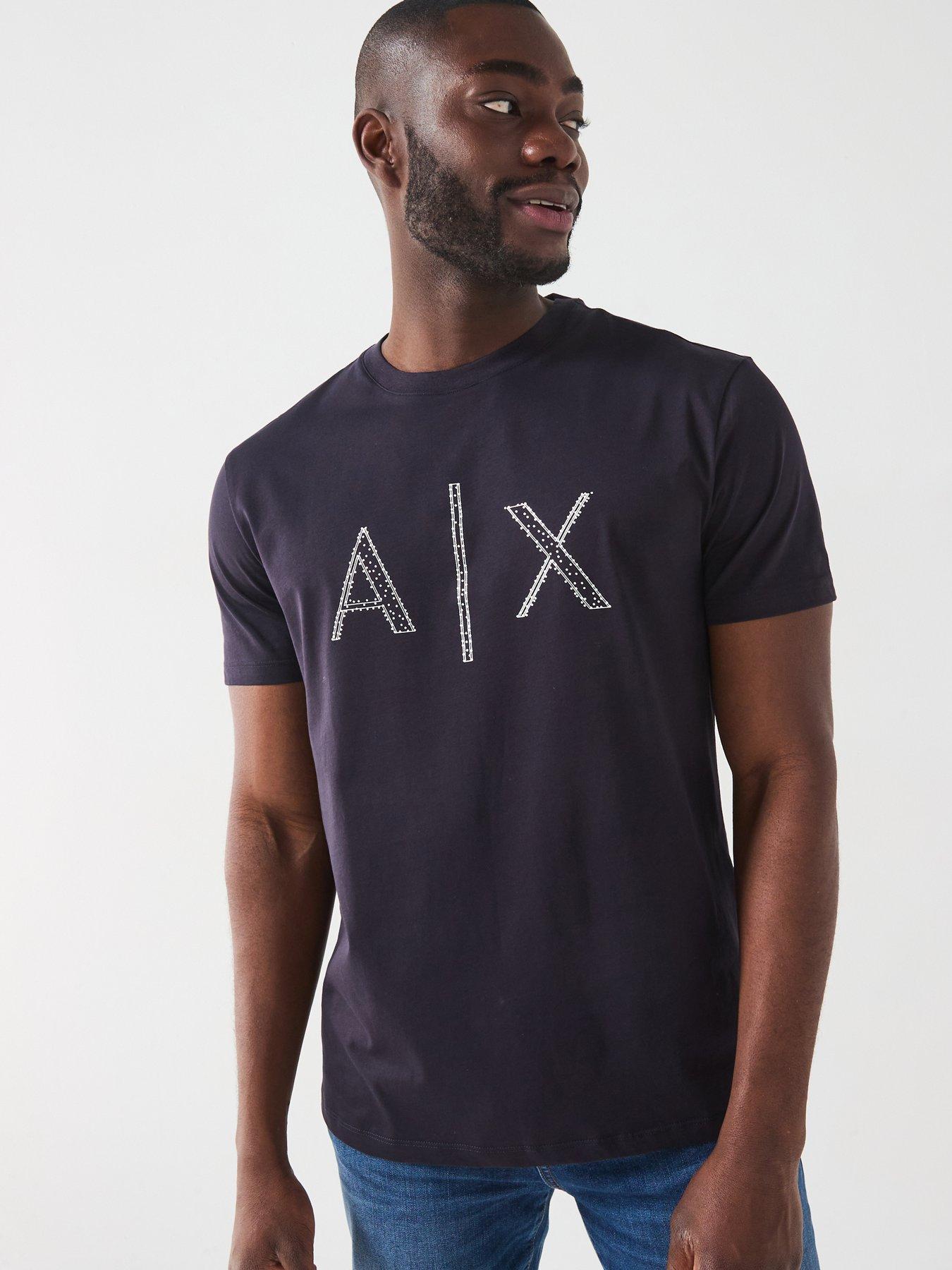 undefined AX | Chest Logo T-Shirt - Navy