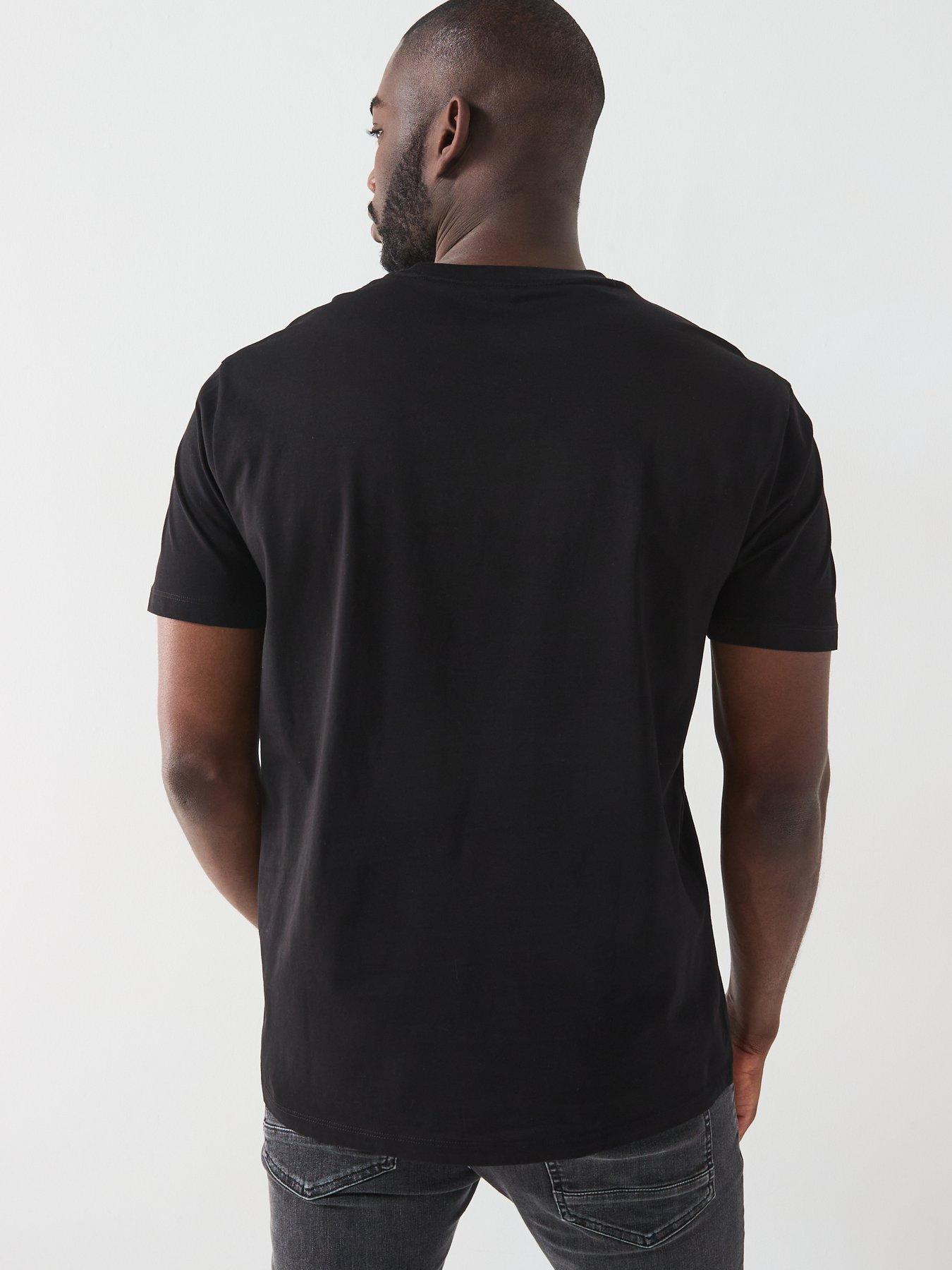 Armani Exchange AX | Circle Logo Chest Print T-Shirt - Black | Very