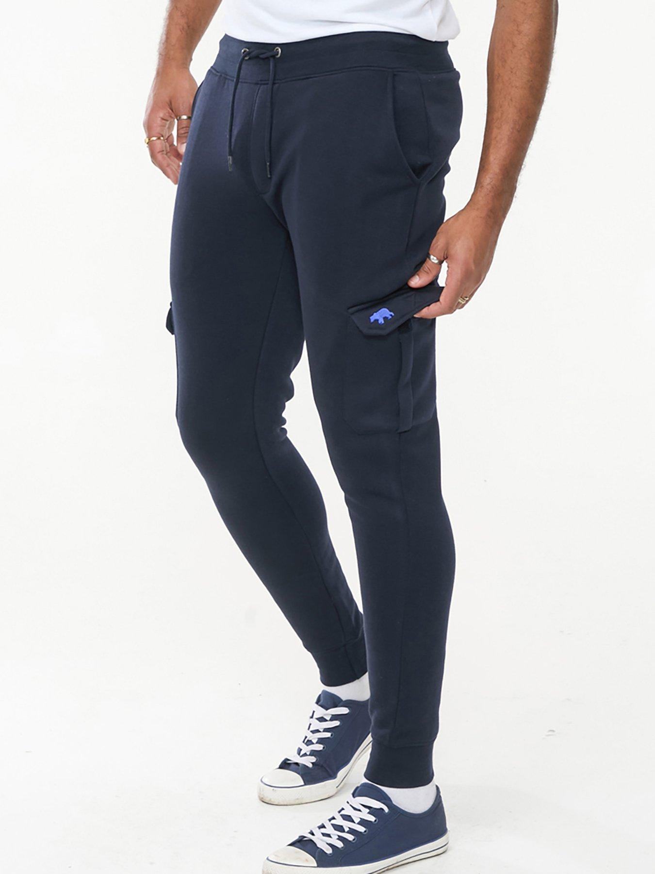 D555 Tilden Cargo Pocket Cuffed Joggers, Navy, Size 5Xl, Men