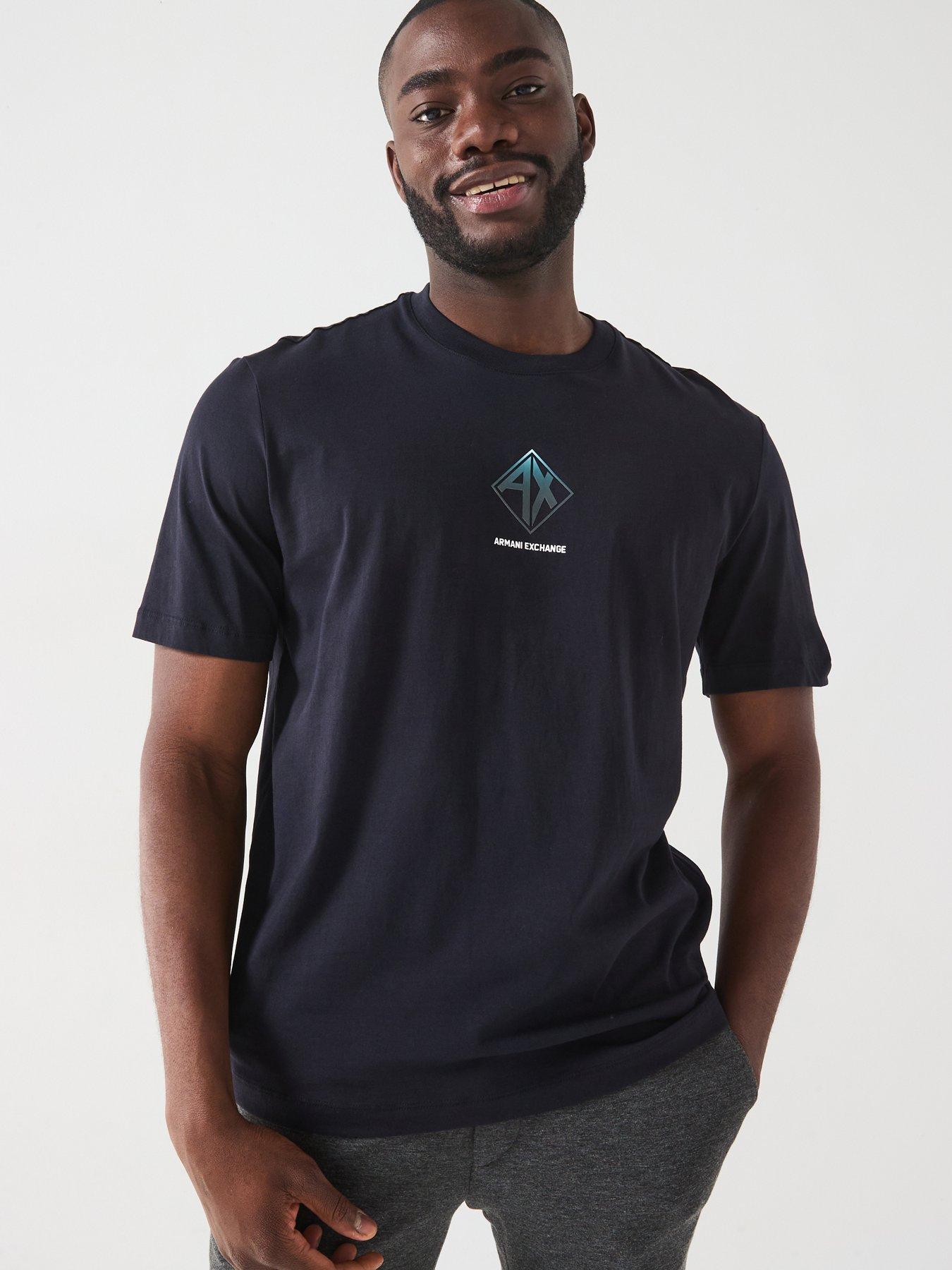 undefined AX | Chest Logo T-Shirt - Navy