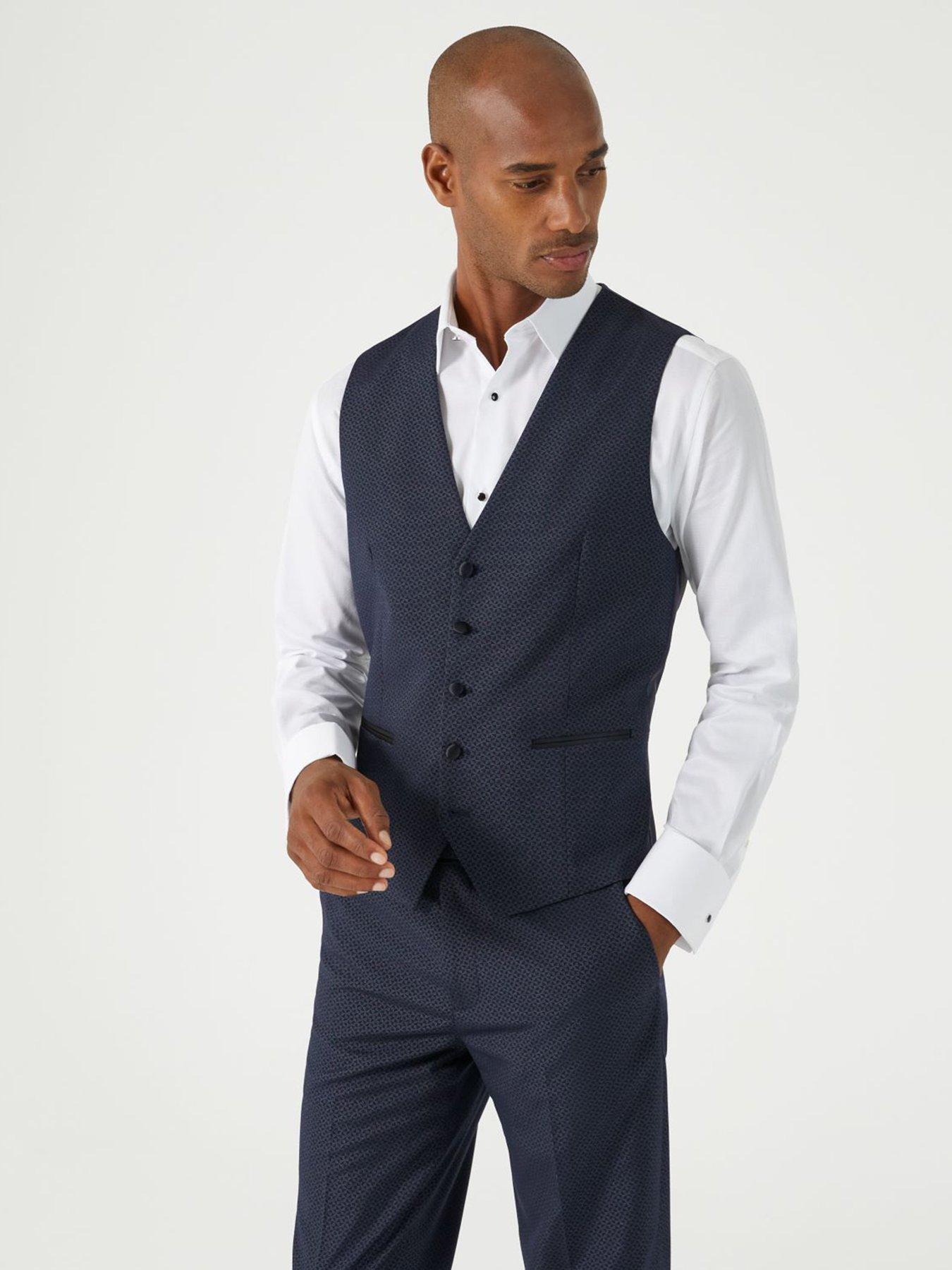 undefined Cuba Standard Tuxedo Waistcoat - Navy