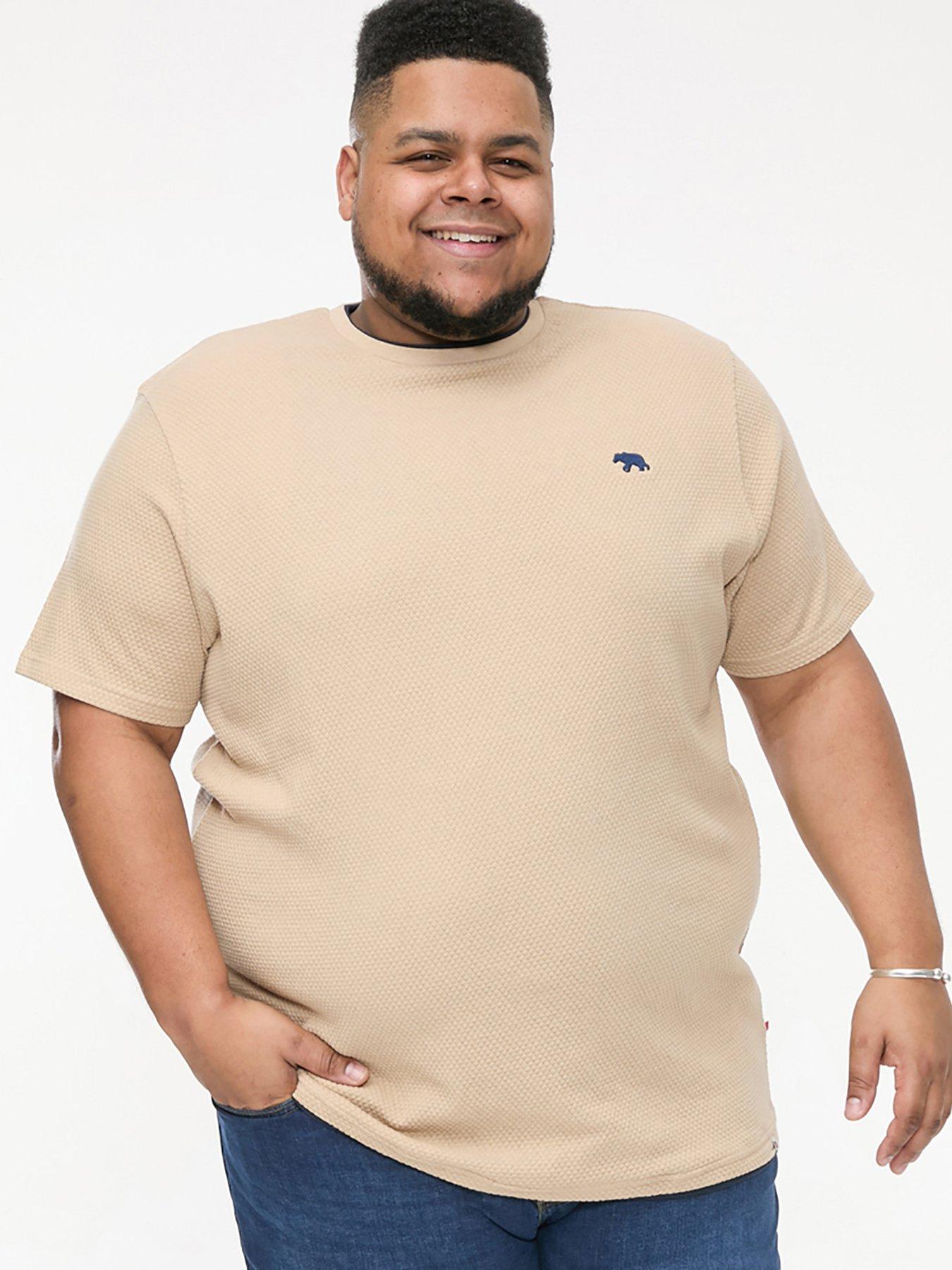 undefined Sandford Waffle Textured T-Shirt - Beige