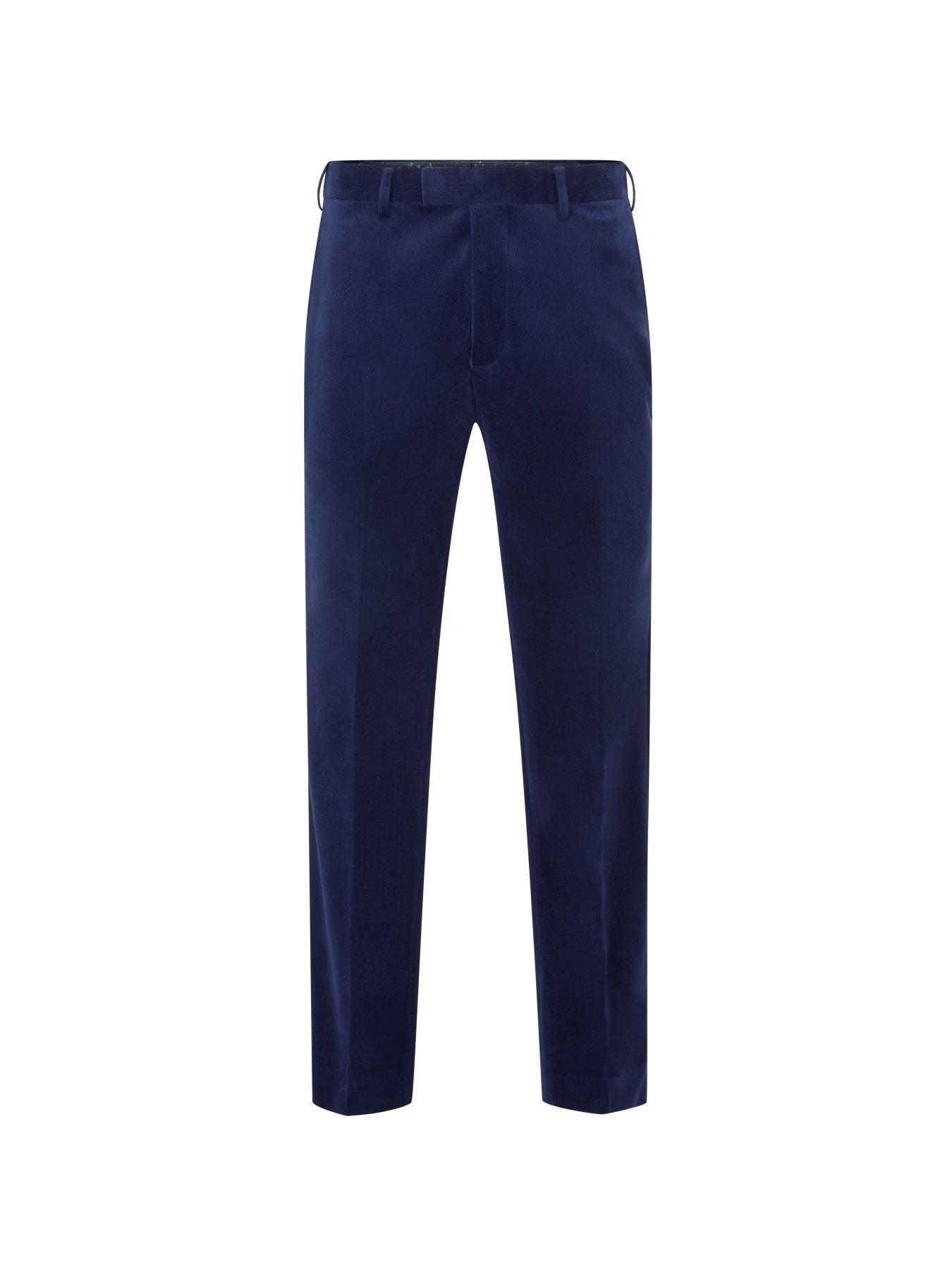 Image 5 of 5 of Skopes Atkinson Corduroy Tailored Fit Suit Trousers - Navy